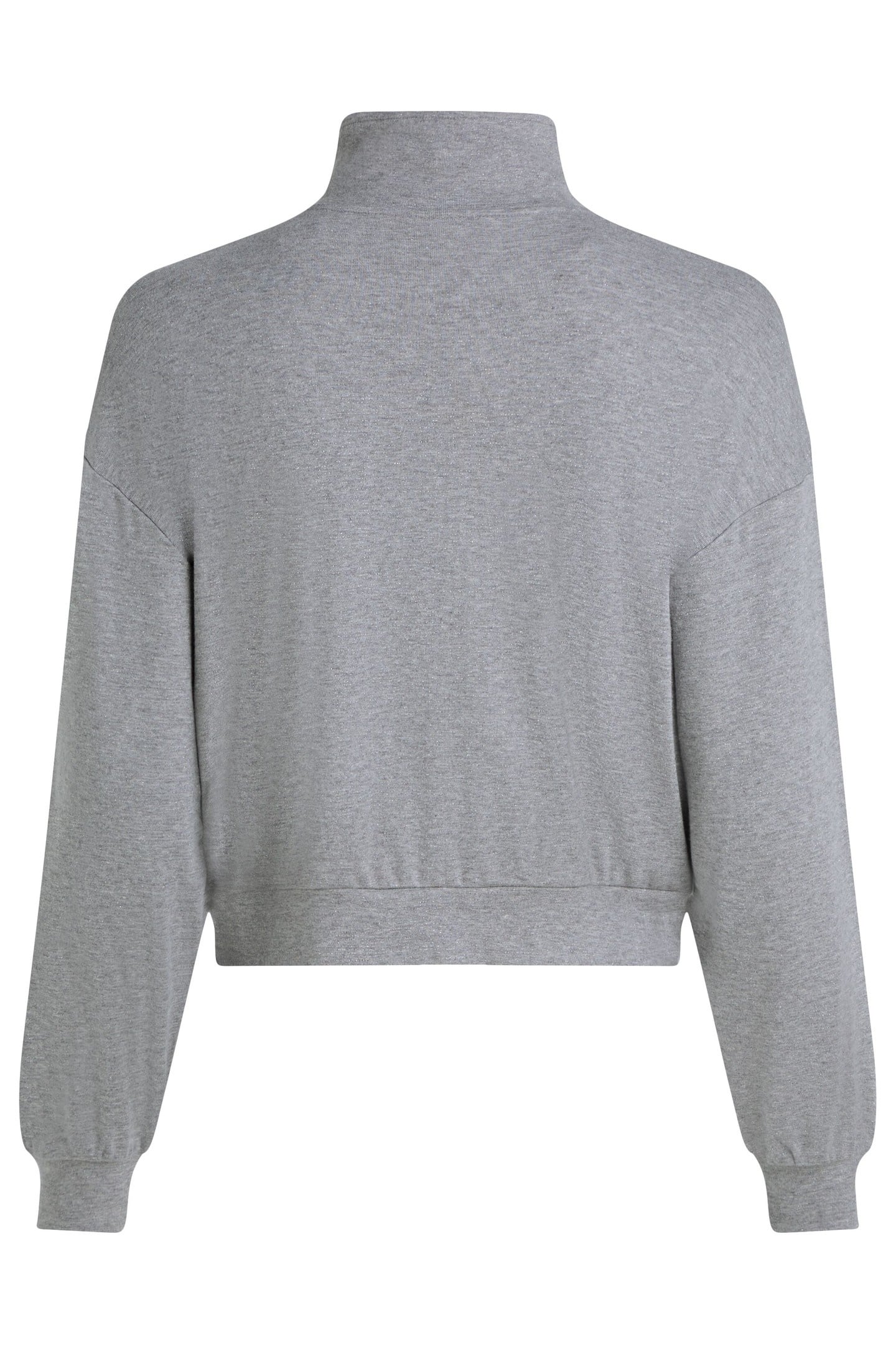 SIGNATURE LUREX ZIP UP MEDIUM GREY MELANGE 6