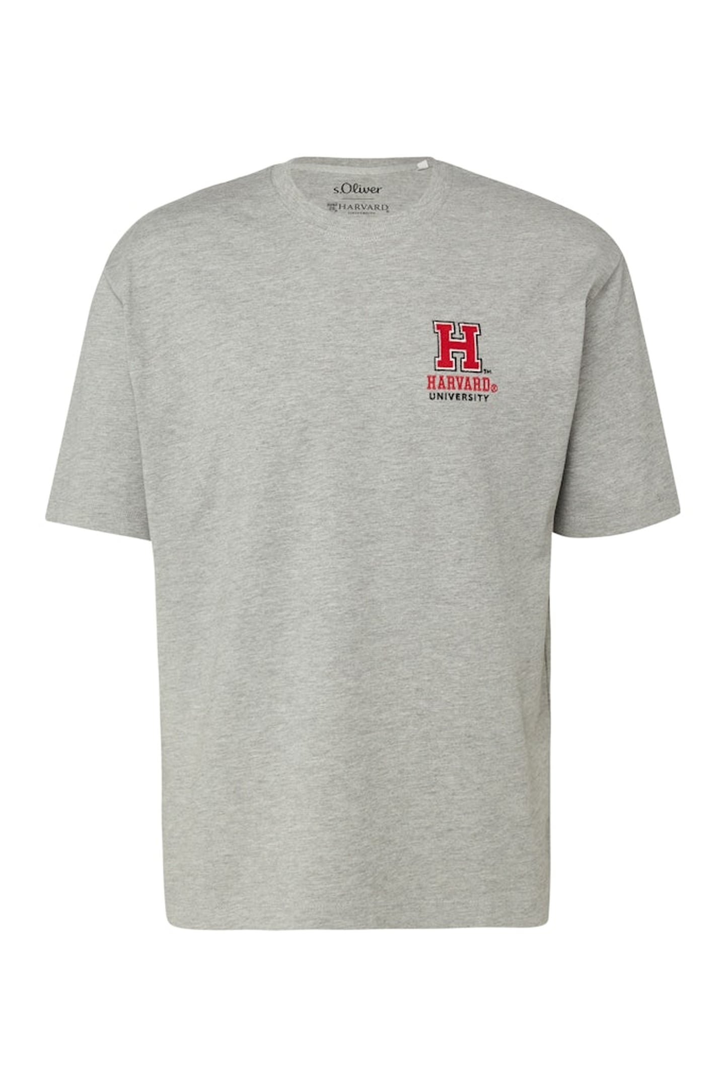 S.OLIVER T-SHIRTS GREY/BLACK 7
