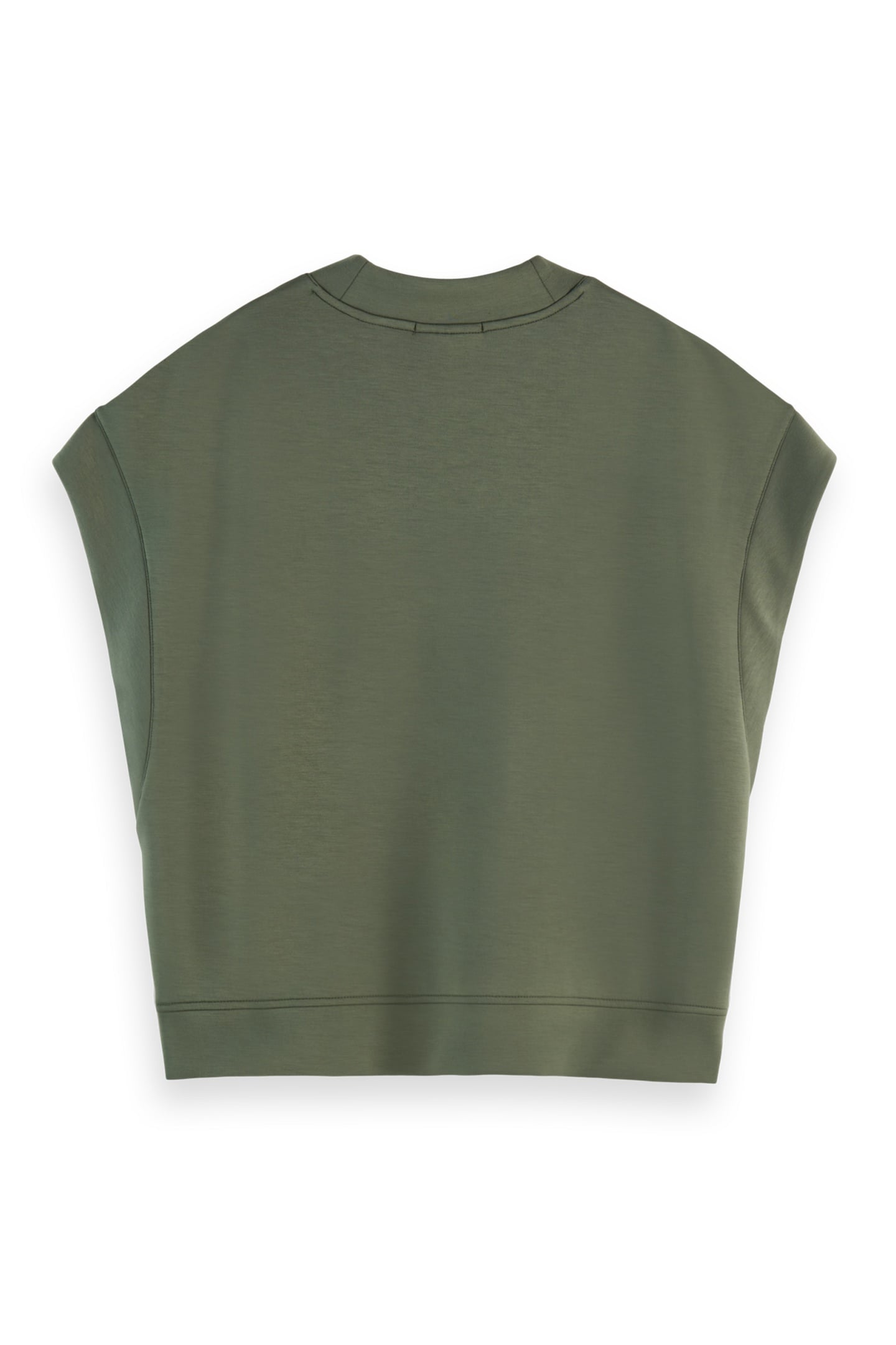 V-NECK SLEEVELESS MODAL SWEATSHIRT THYME 5