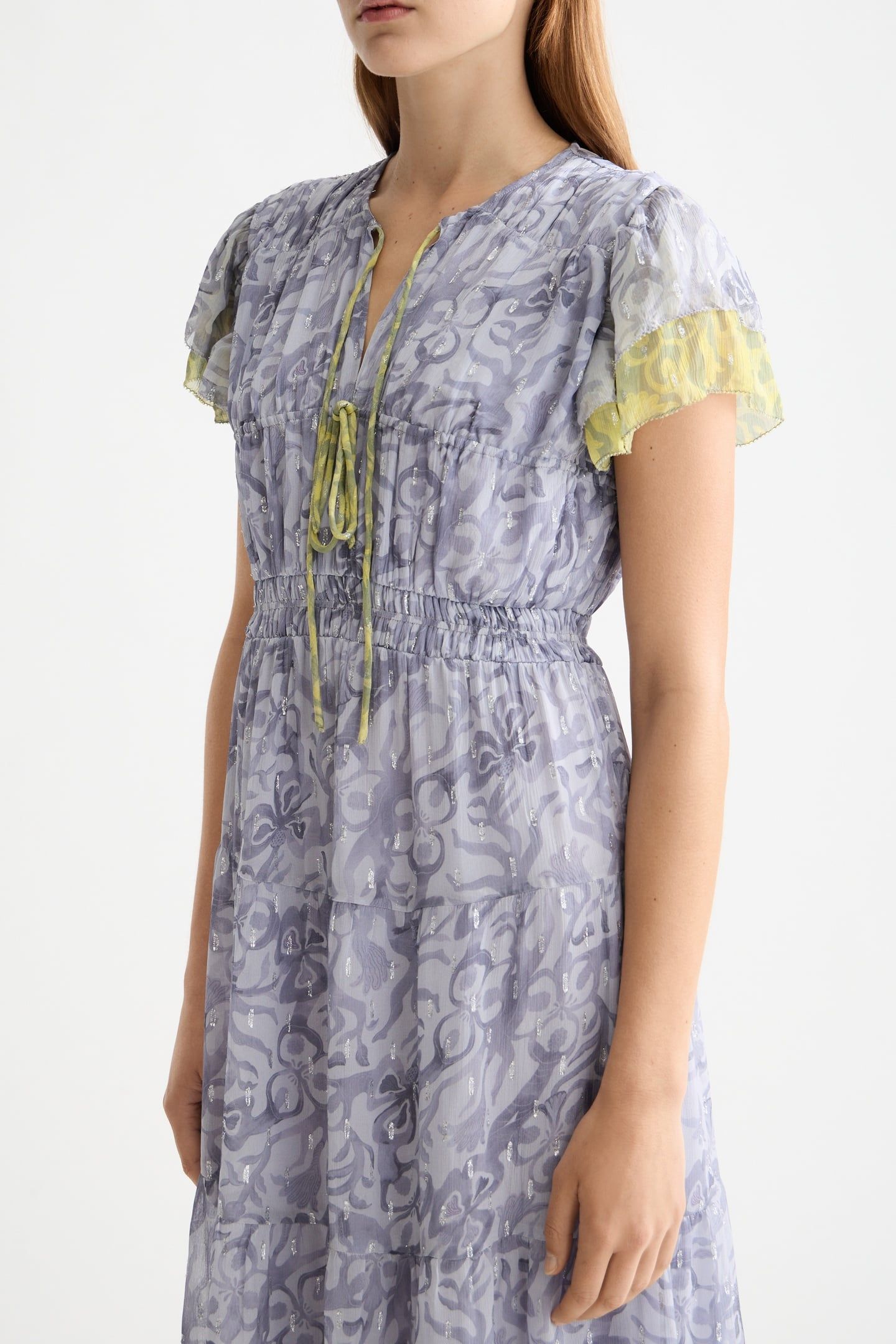 GATHERED MAXI DRESS DANCER LAVENDER 2
