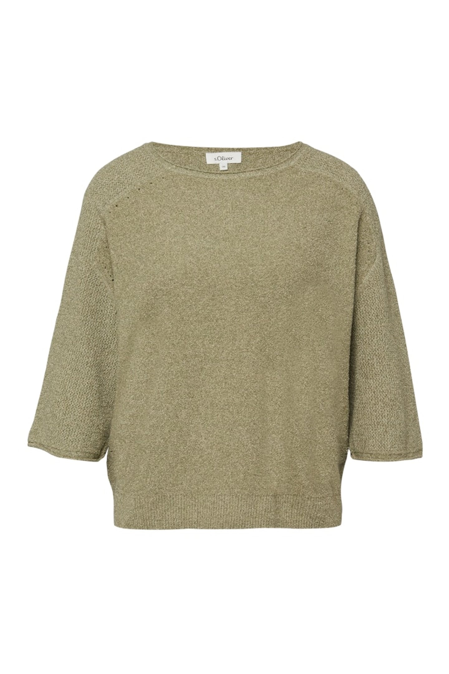 S.OLIVER PULLOVER SHORTSLEEVE ARMY GREEN 8