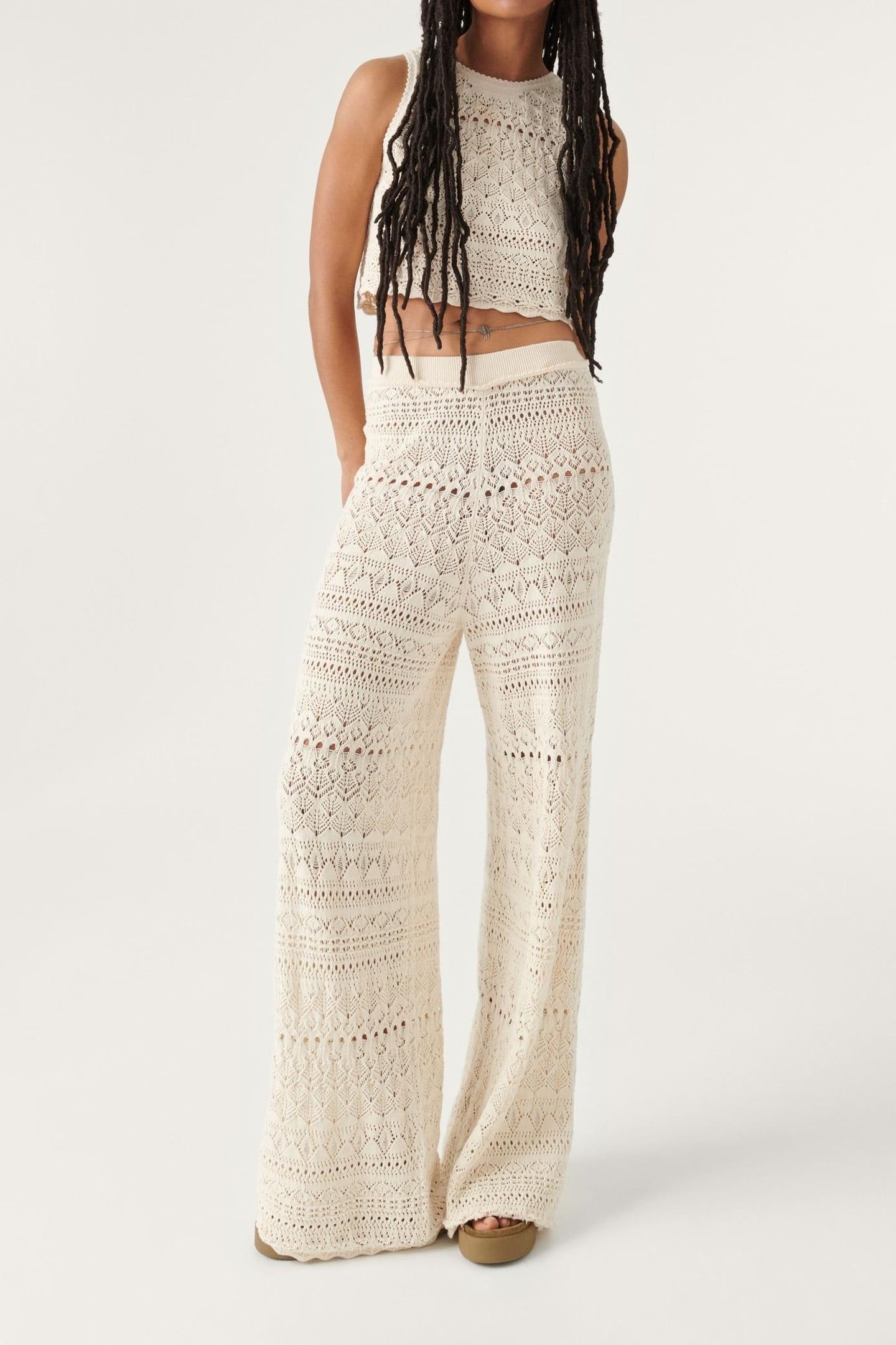 PANTALON PEACHES ECRU 2