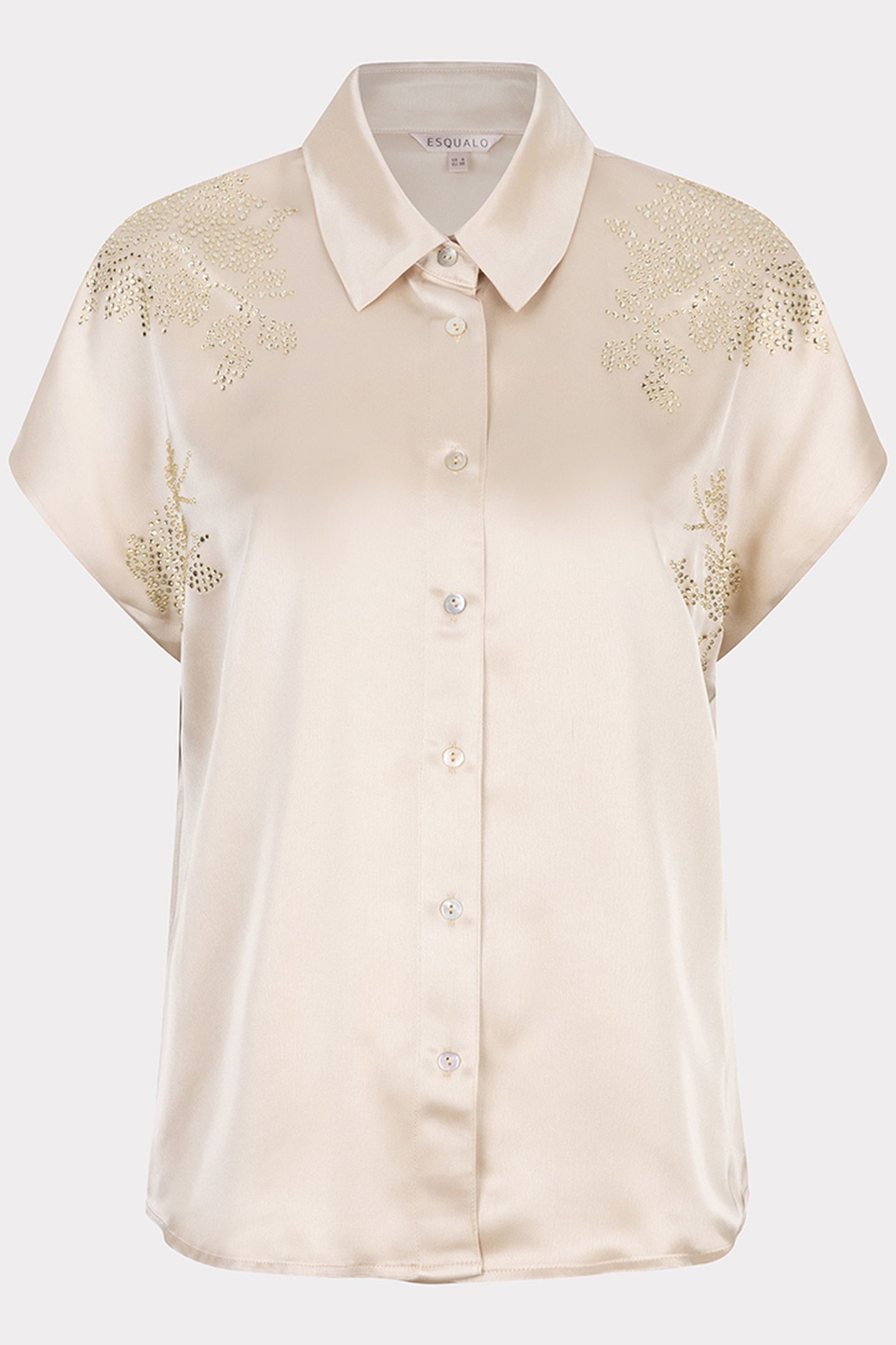 BLOUSE BATWING SEQUINS CHAMPAGNE 5