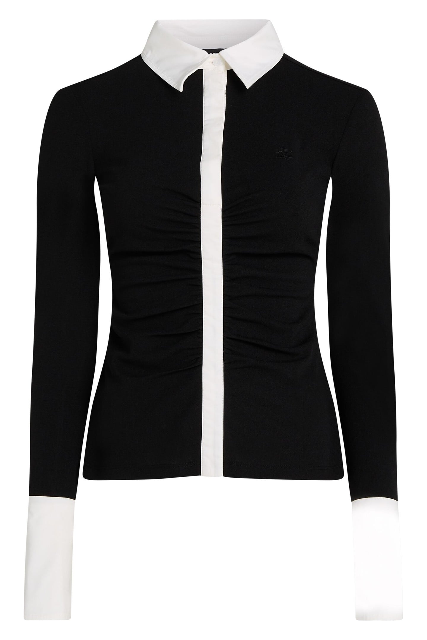 LONGSLEEVE POLO TOP BLACK 3