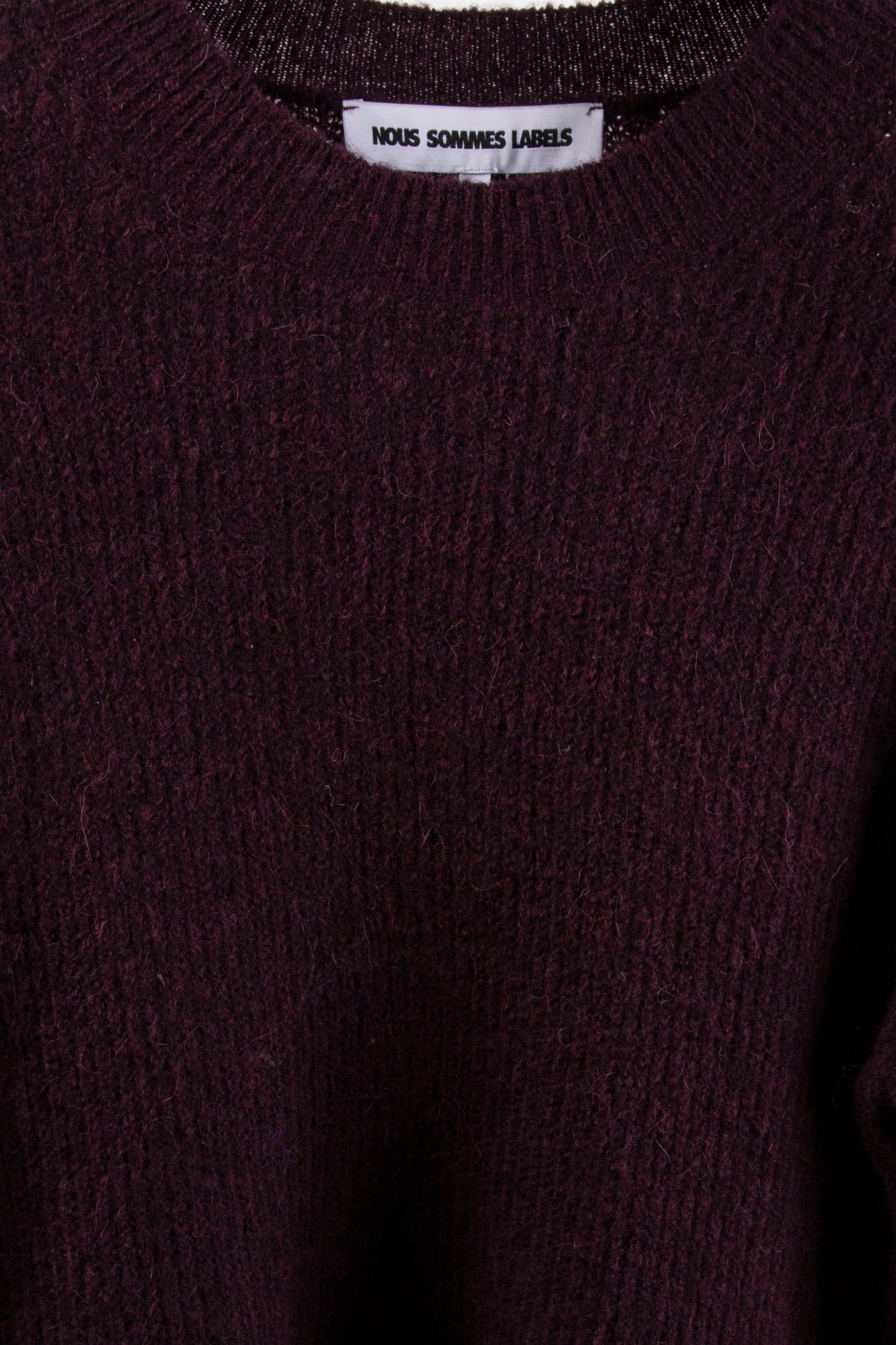 NOUS SOMMES LABELS – BENNIE ALPACA KNIT 2.0 BURGUNDY 4
