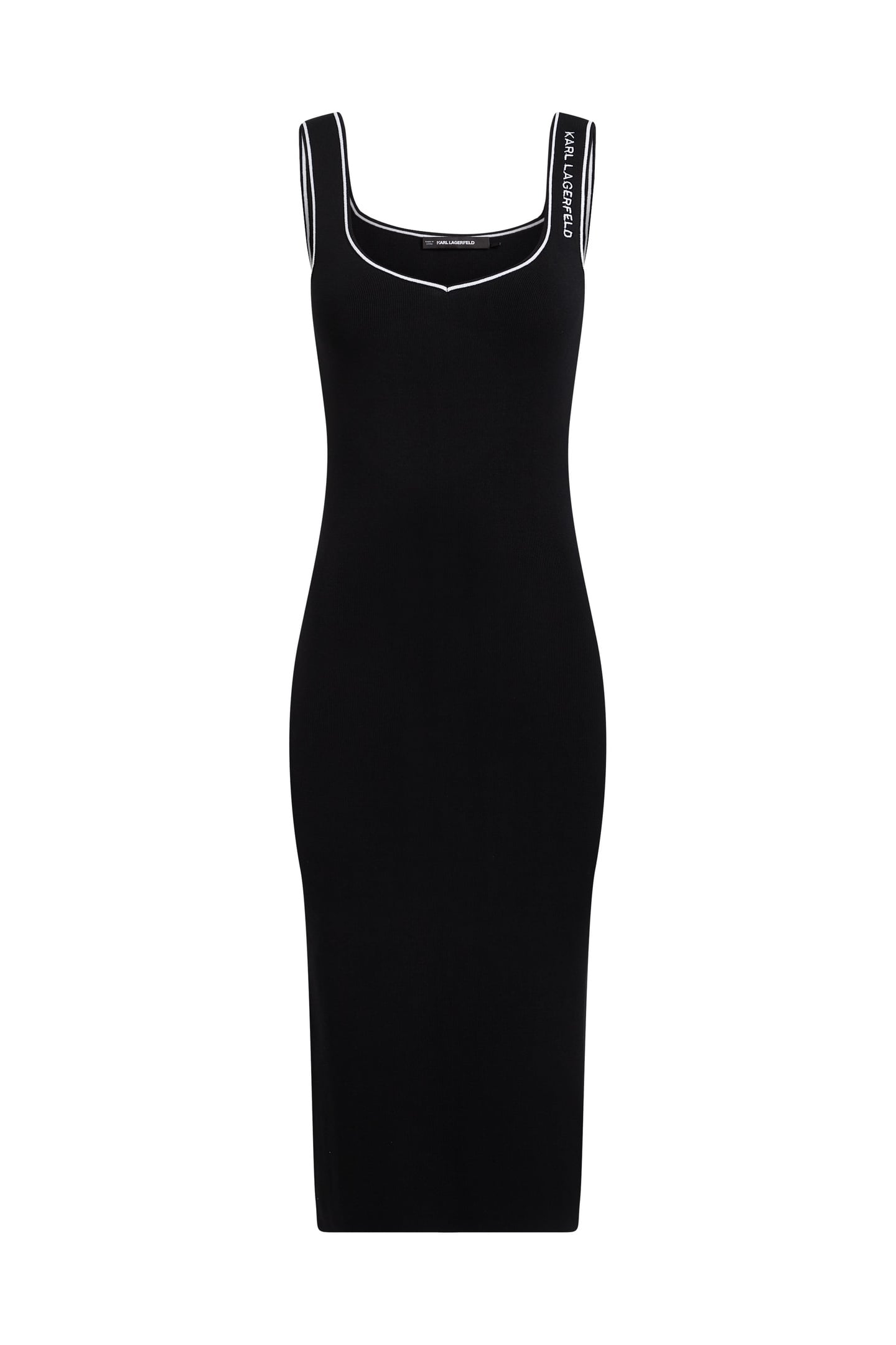 KNIT BODYCON DRESS BLACK 4