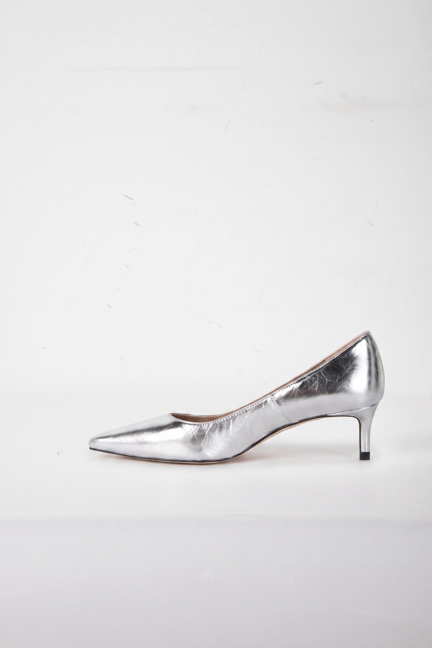 AVA NEW LOW FLARE HEEL SILVER 2