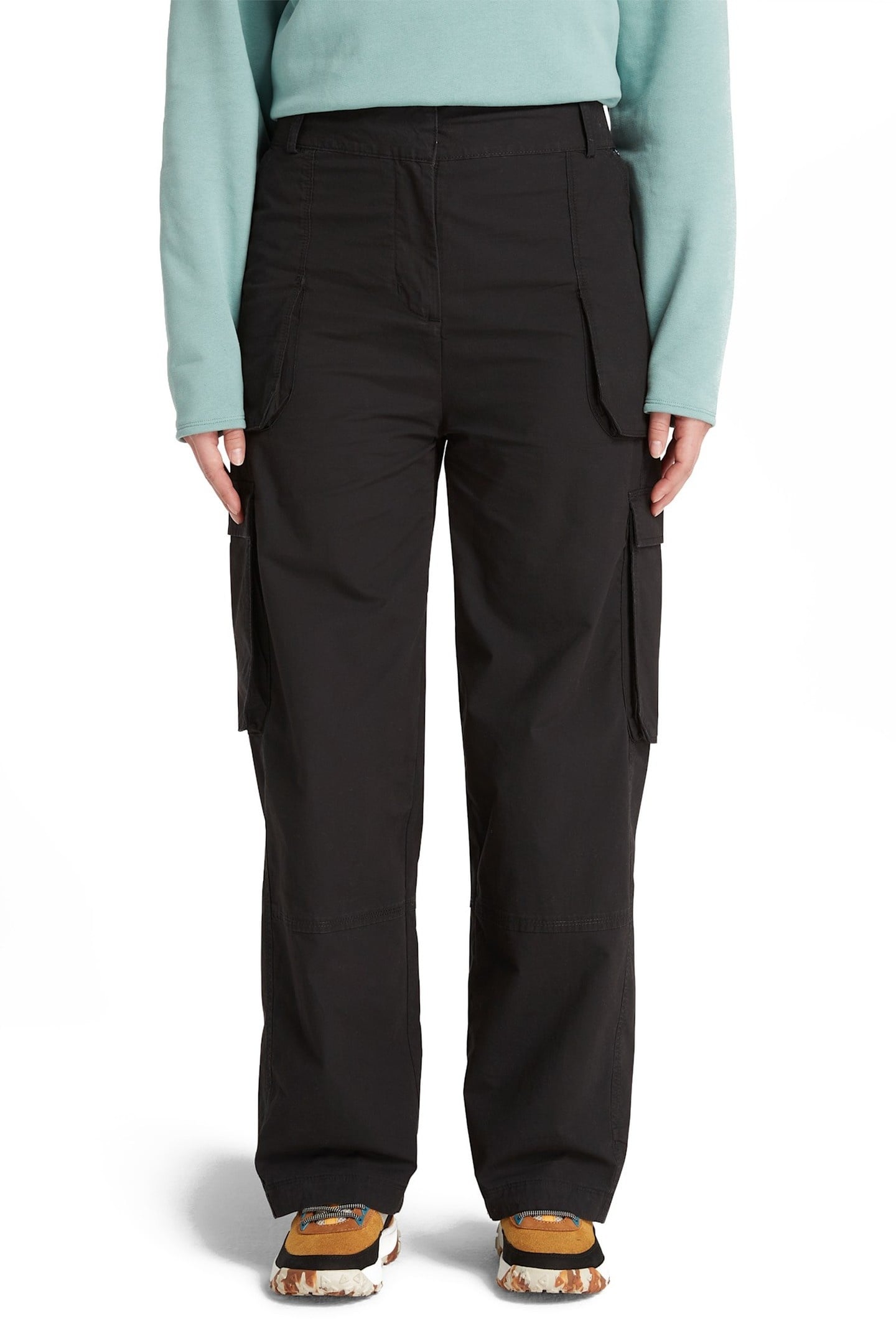 WOVEN UTILITY PANT BLACK 2