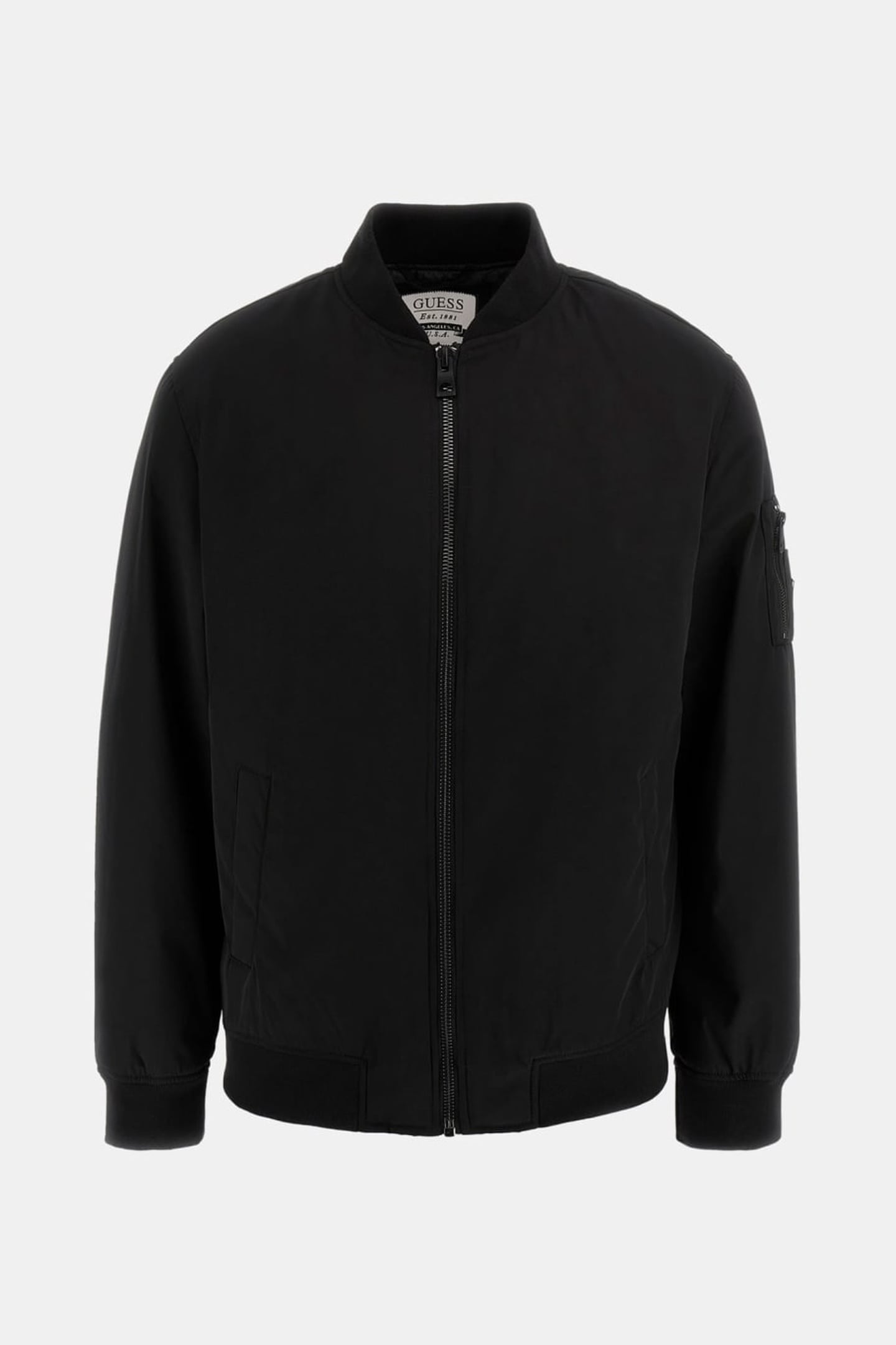 GUESS ECO SATIN BOMBER JET BLACK A996 5