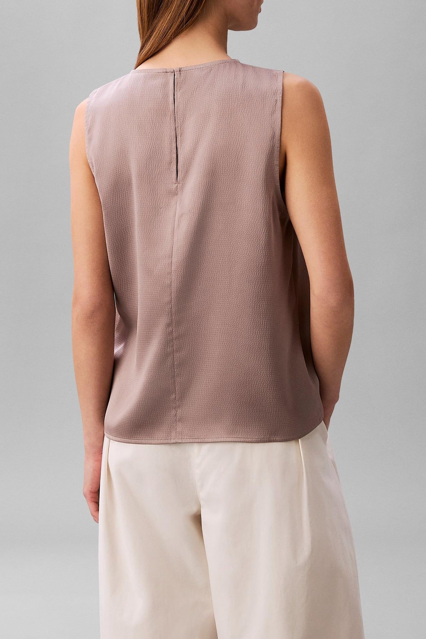 HAMMERED SATIN DRAPE SHIRT DUSTED FOX 3