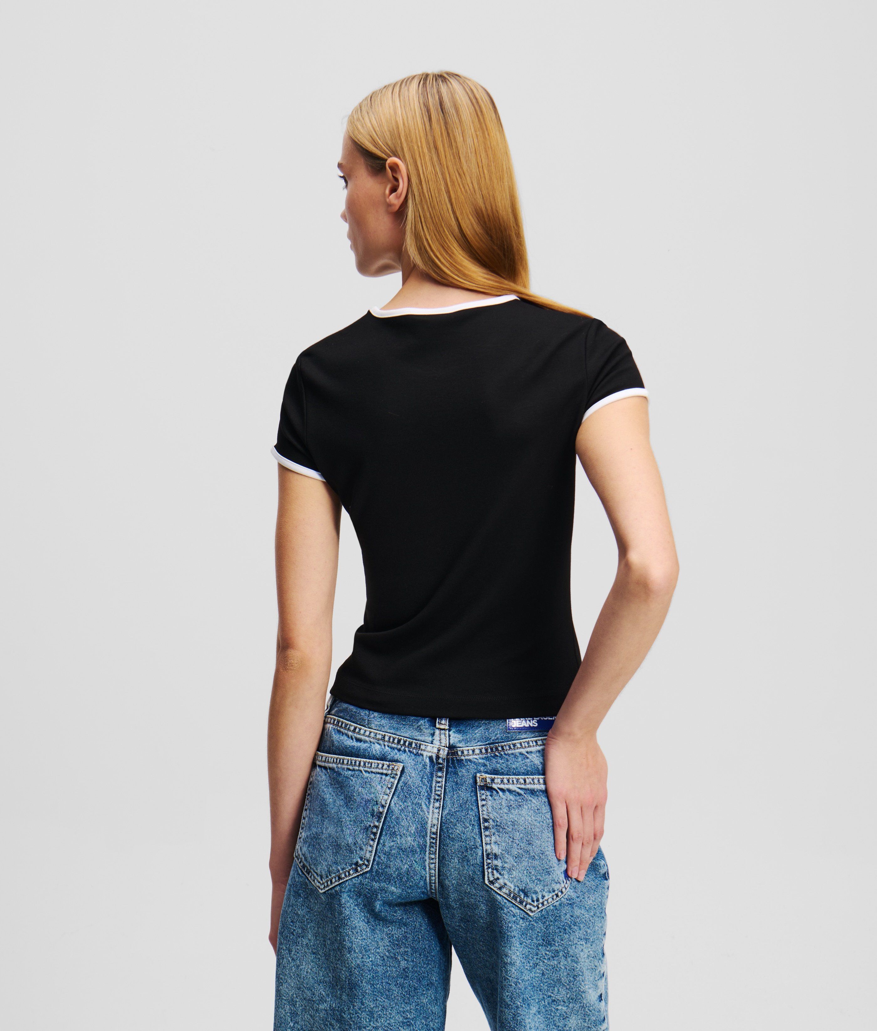KLJ CAP SLEEVE TOP BLACK 4
