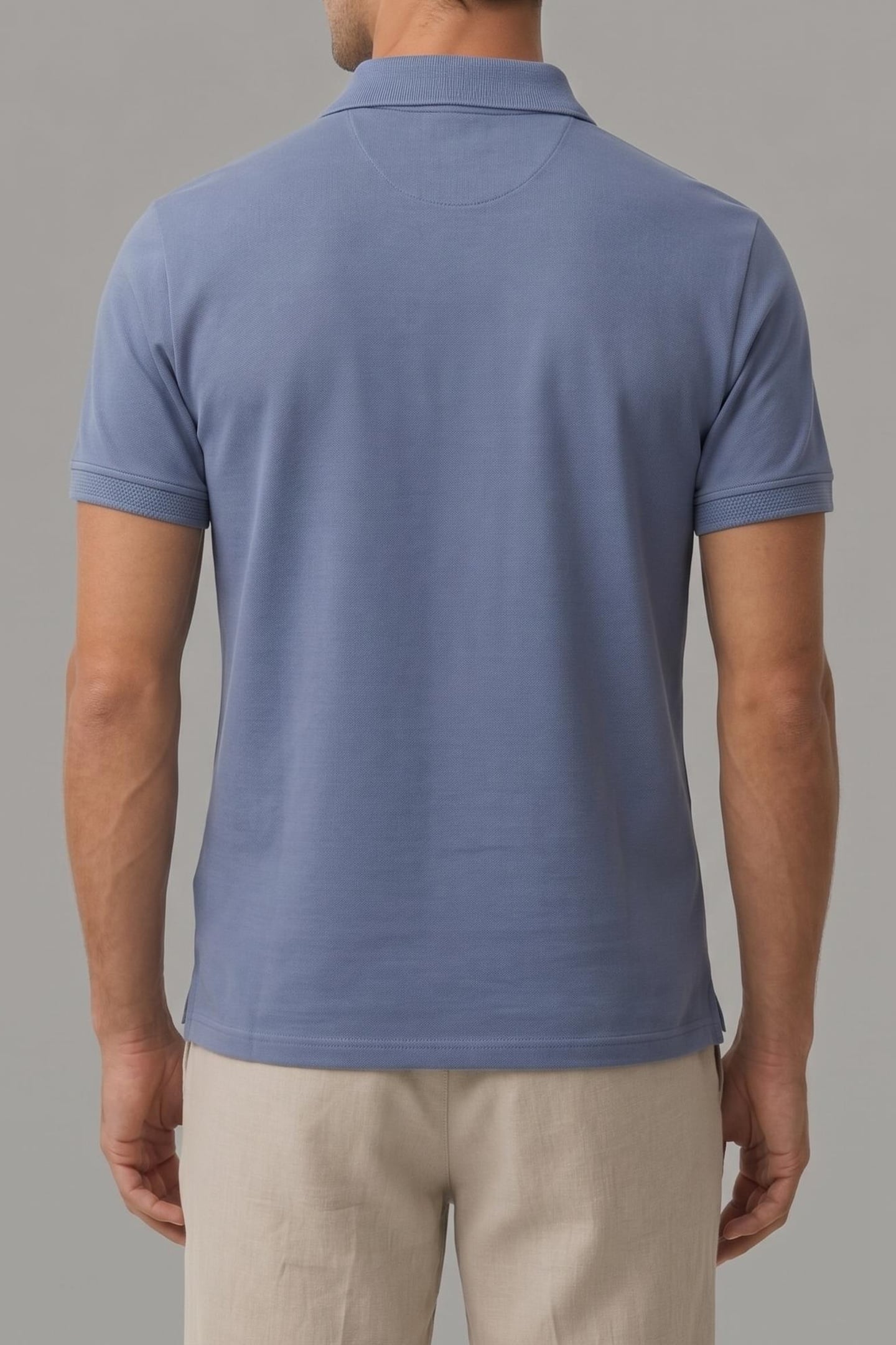 SS SLIM REFINED PIQUE POLO DUSTY SAILOR BLUE 2