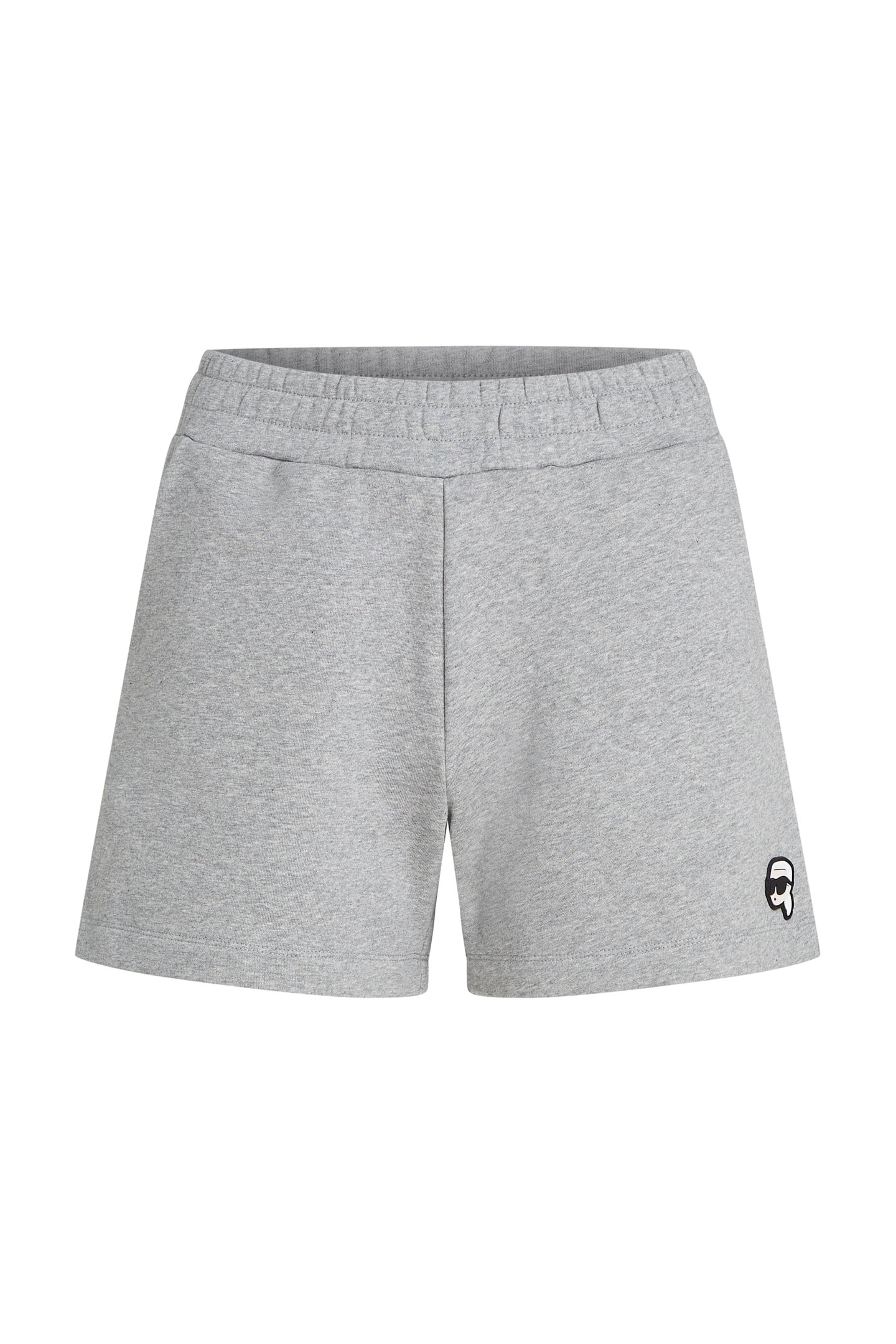 IKON PATCH SWEATSHORTS LIGHT GREY MELANGE 3