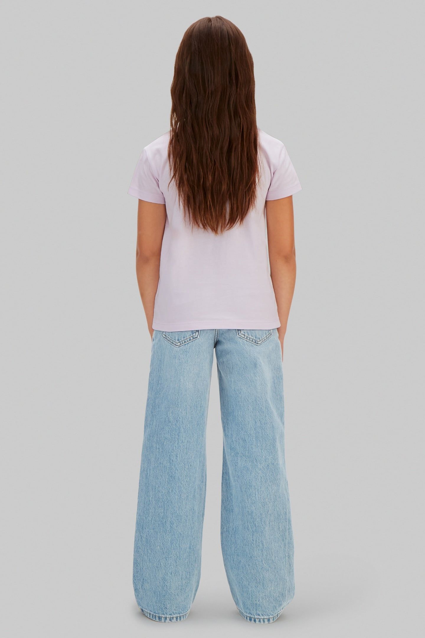 GIRLS CK SCRIPT SS T-SHIRT ISLAND LILAC 4
