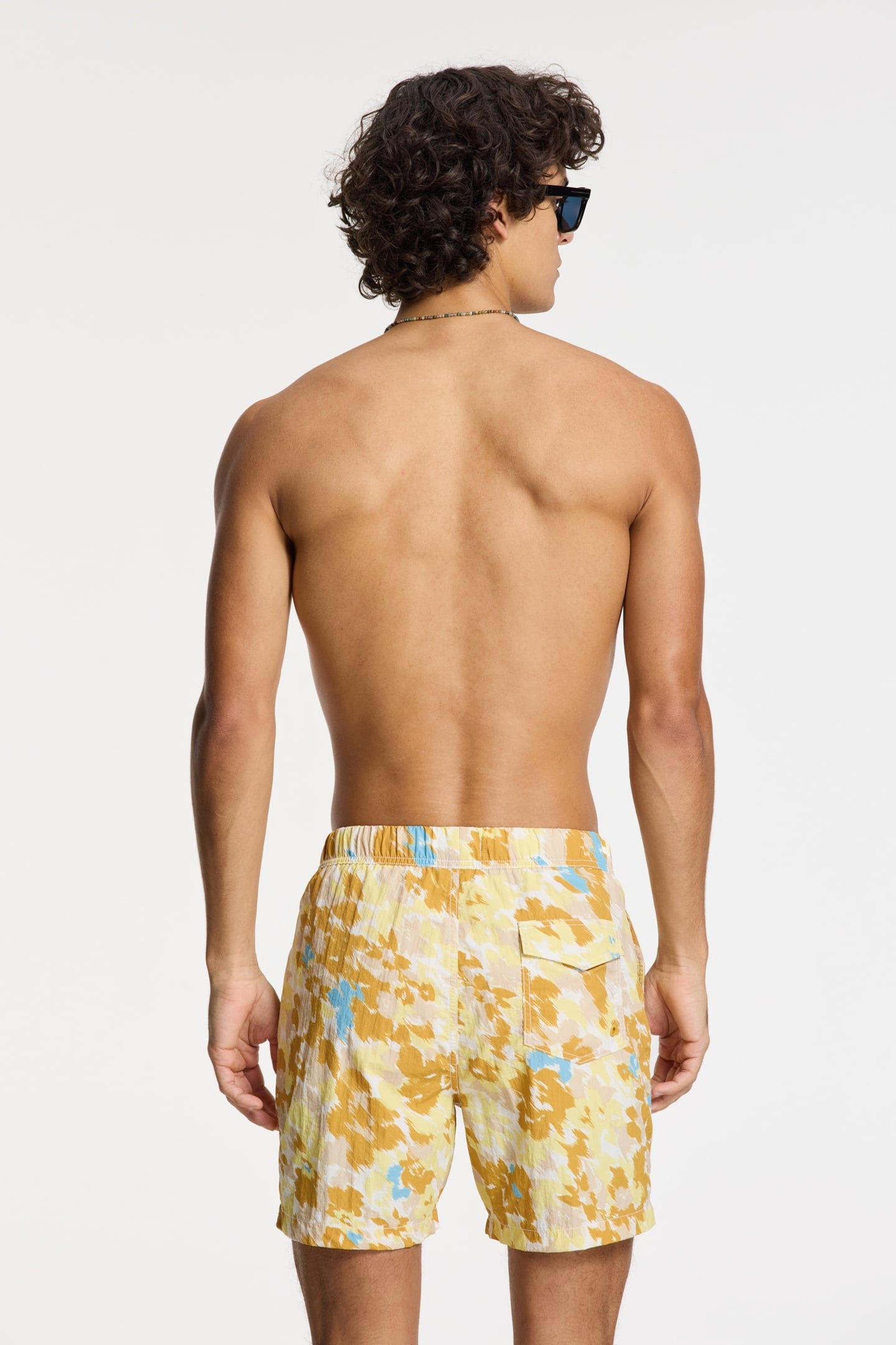 NICK QUICK DRY SWIM SHORTS 6 INCH DIGITAL CAMO YELLOW DIGITA 3