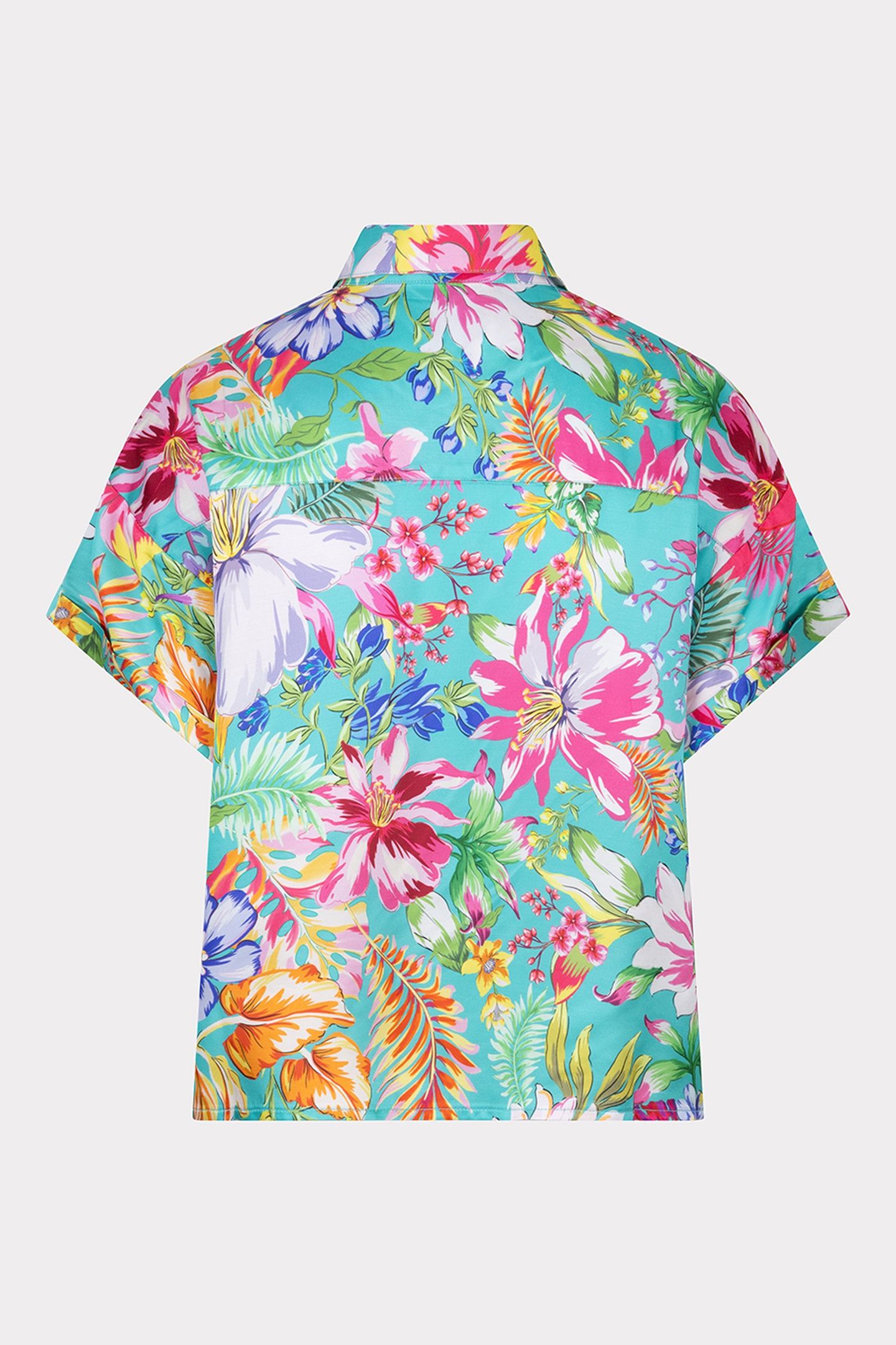 BLOUSE SHORT DISCO FLOWER PRINT 6