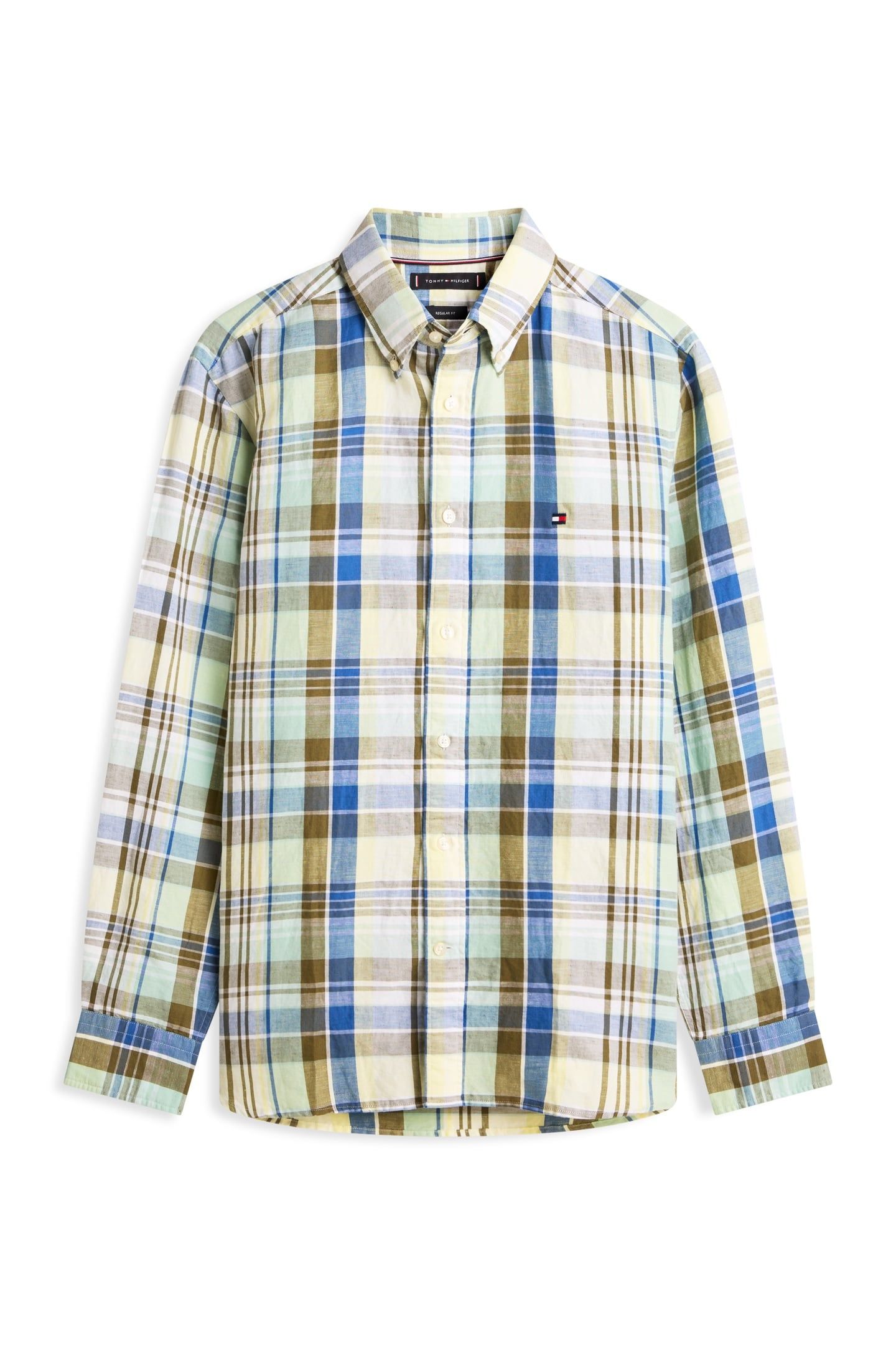 LINEN BLEND MADRAS SHIRT CITRONELLA/CHECK 4