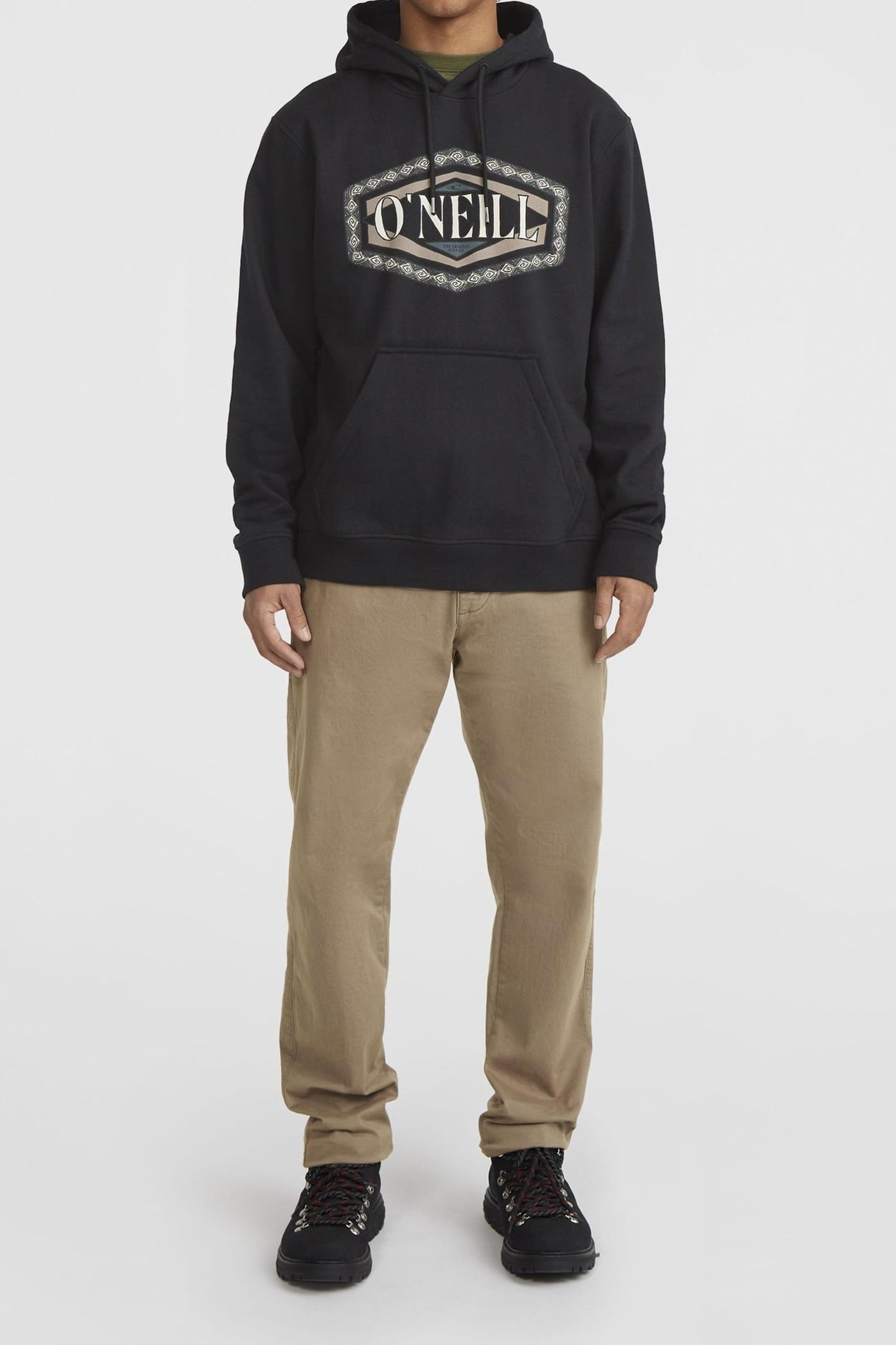 O'NEILL FRONT PRINT HOODIE BLACK OUT 3