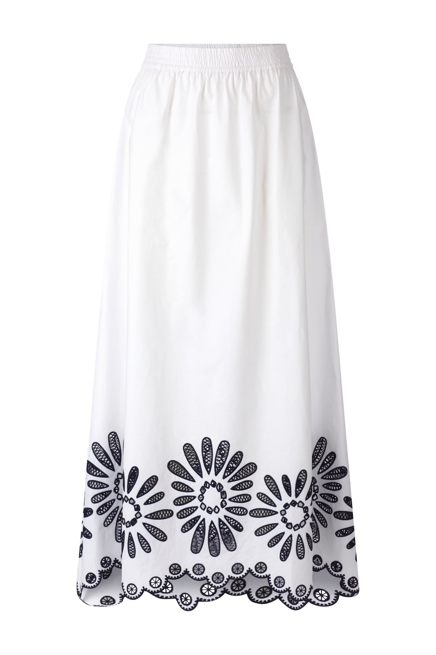 SKIRT WITH EMBROIDERY WHITE 4