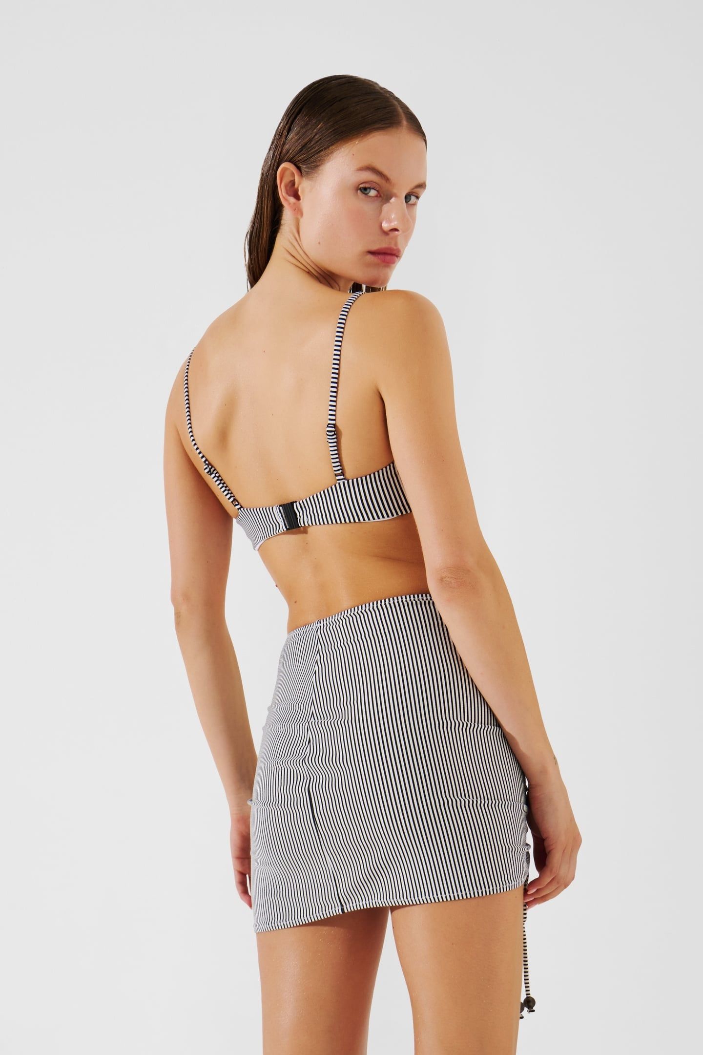 IKON STRIPE MINI ADJST PAREO WHITE-BLACK STRIPE 7