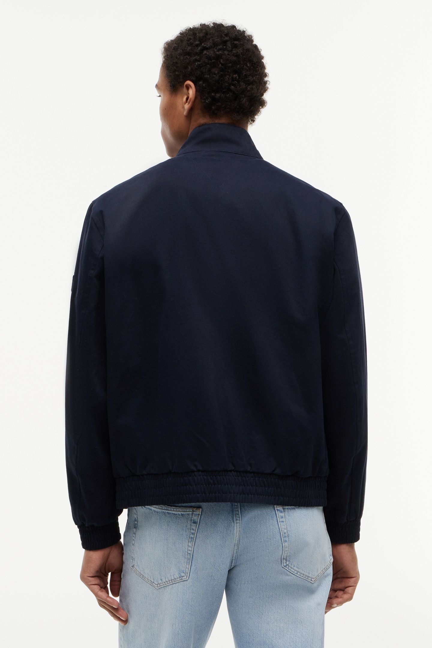 COTTON HARRINGTON JACKET DESERT SKY 2
