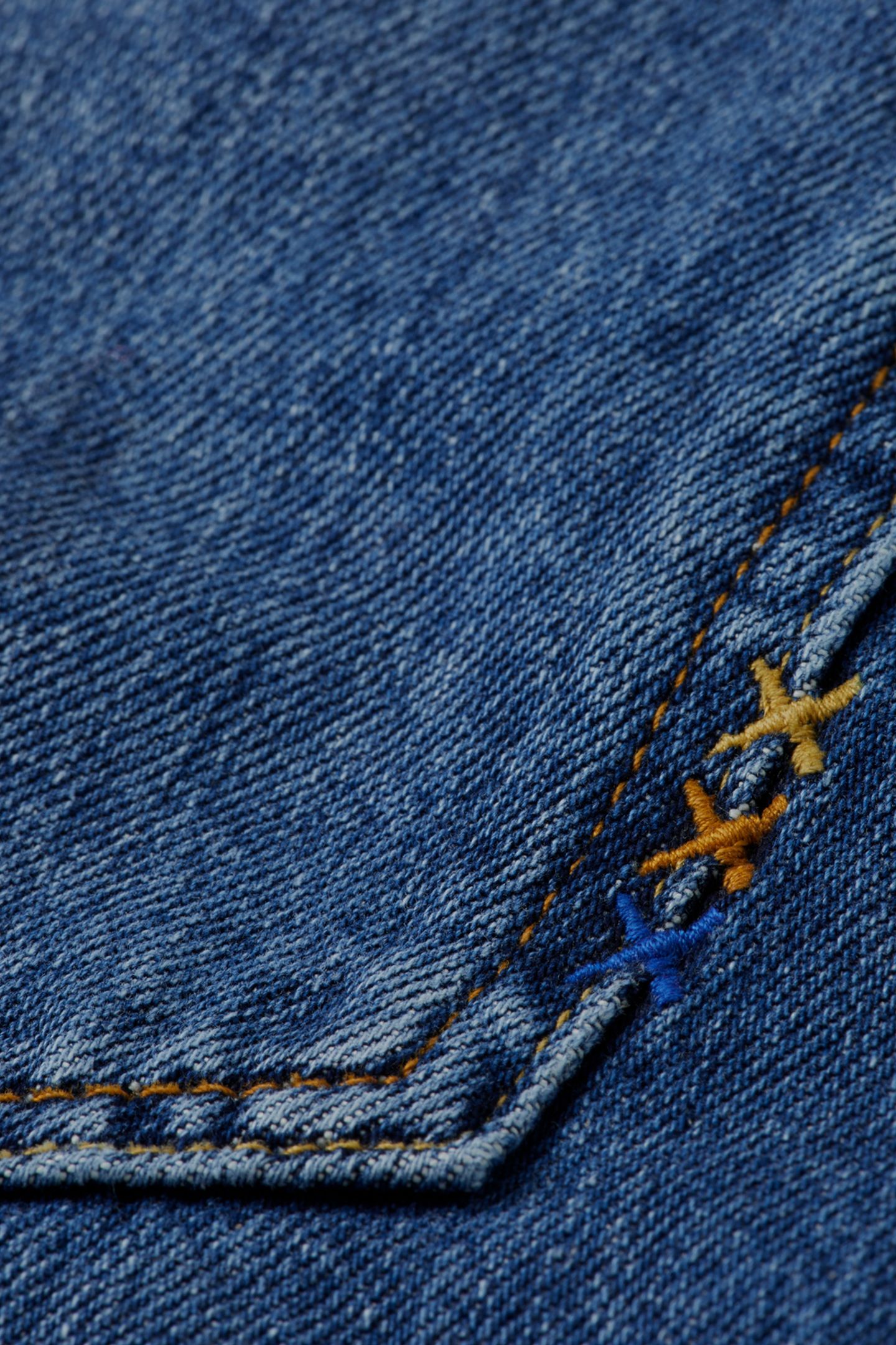RIPPLE STRAIGHT JEANS — ABSOLUTE BLUE 7