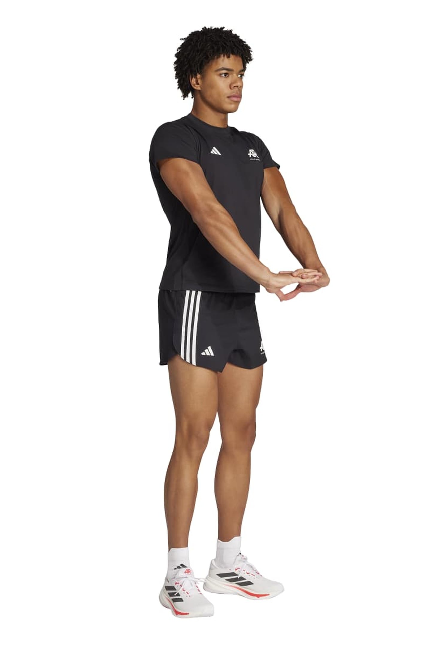 UNISEX PERFORMANCE ADIDAS RUNNERS UNITEFIT T-SHIRT BLACK 6