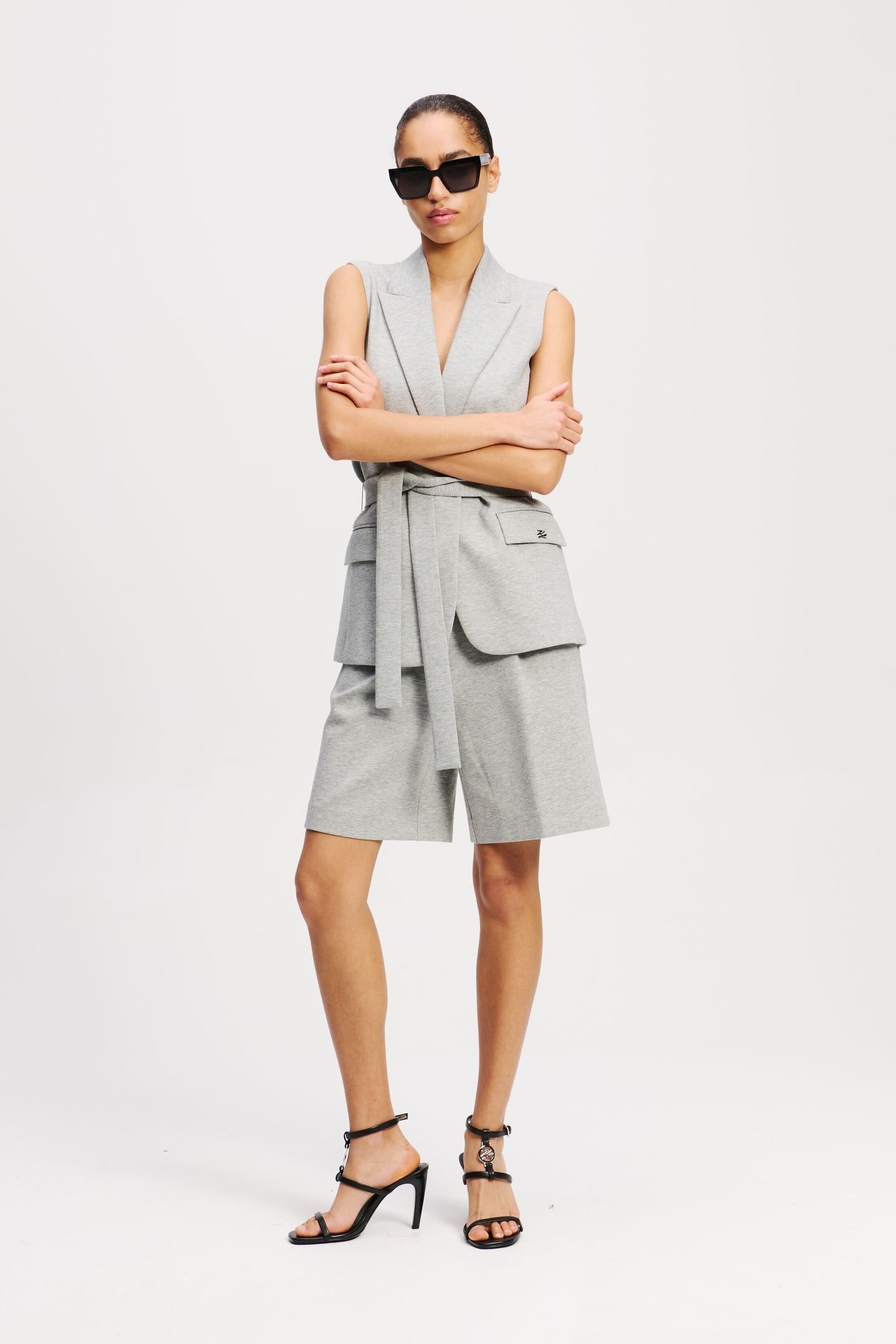 DOUBLE JERSEY SHORTS LIGHT GREY MELANGE 7