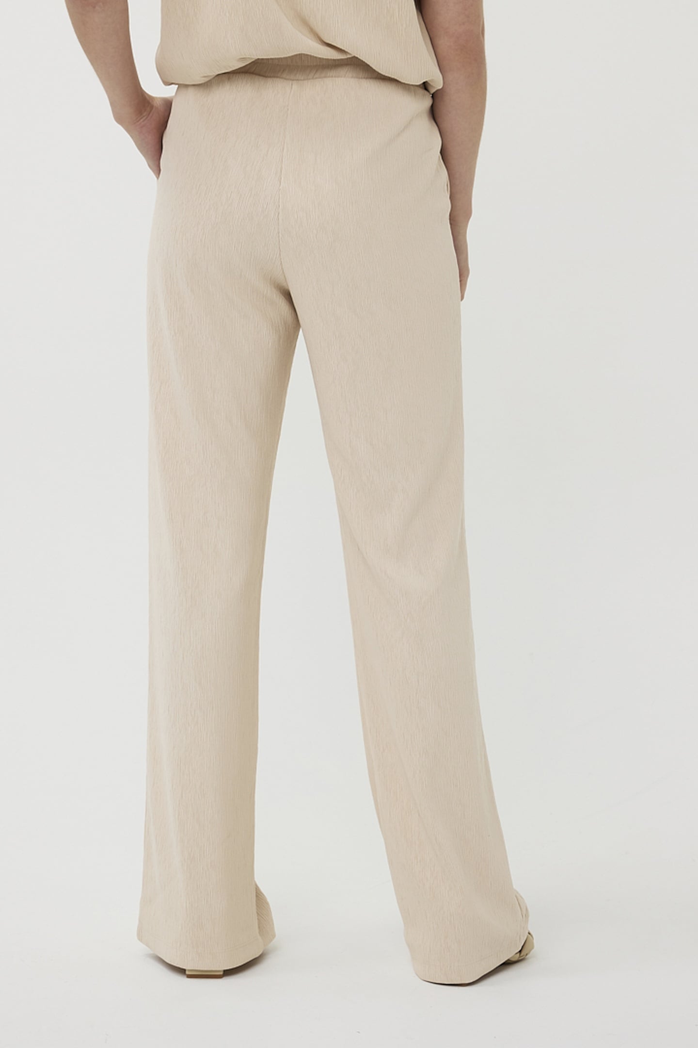 TROUSERS FANCY CRINKLE LIGHT SAND 3