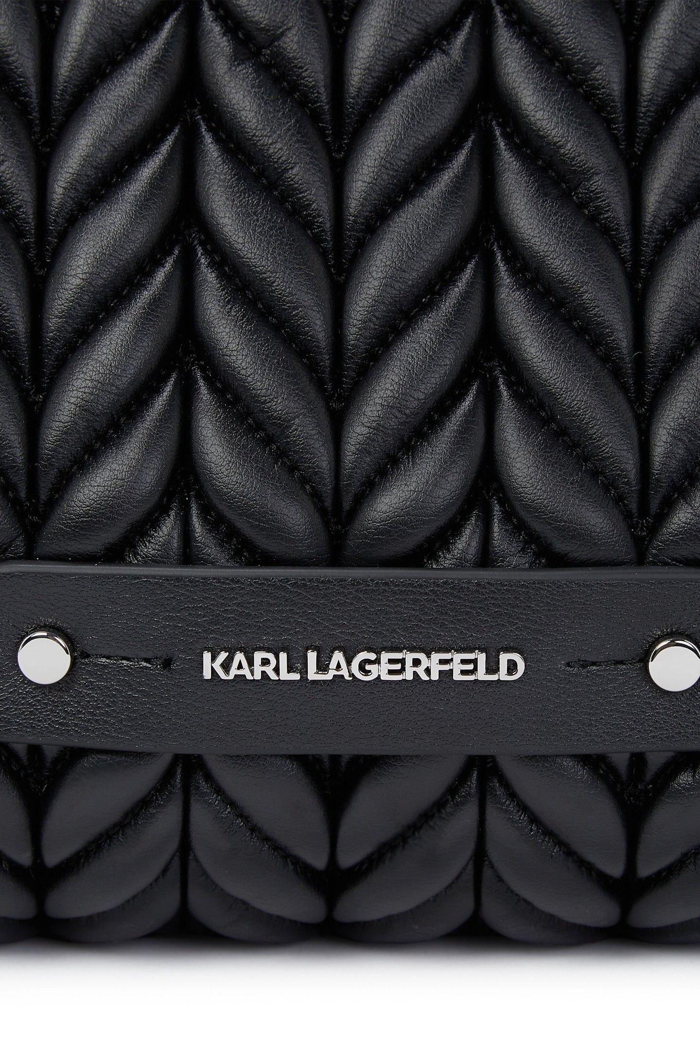 K/WEAVE LARGE TOTE BLACK-NICKEL 5