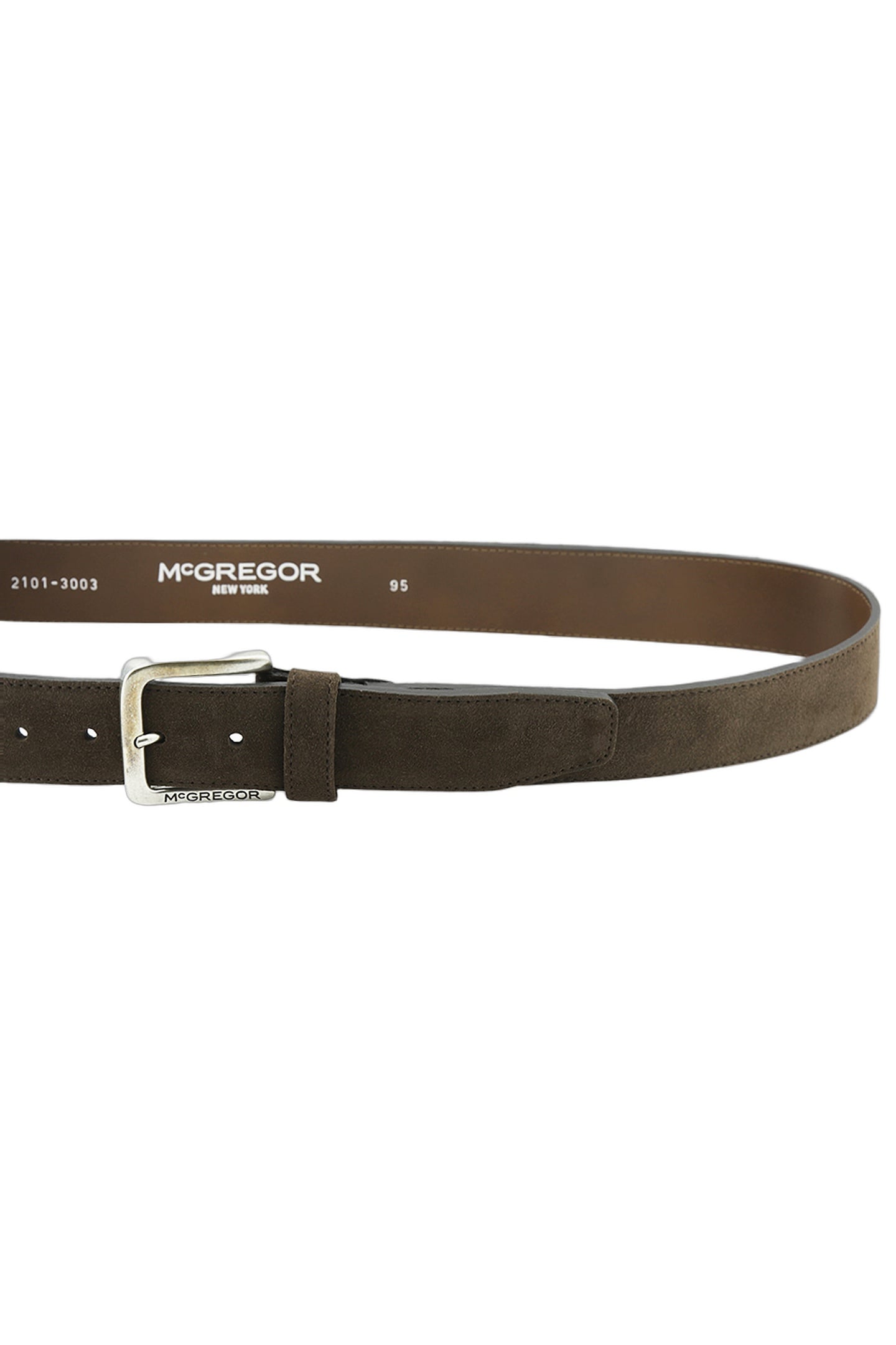 SUEDE BELT DARK BROWN 2