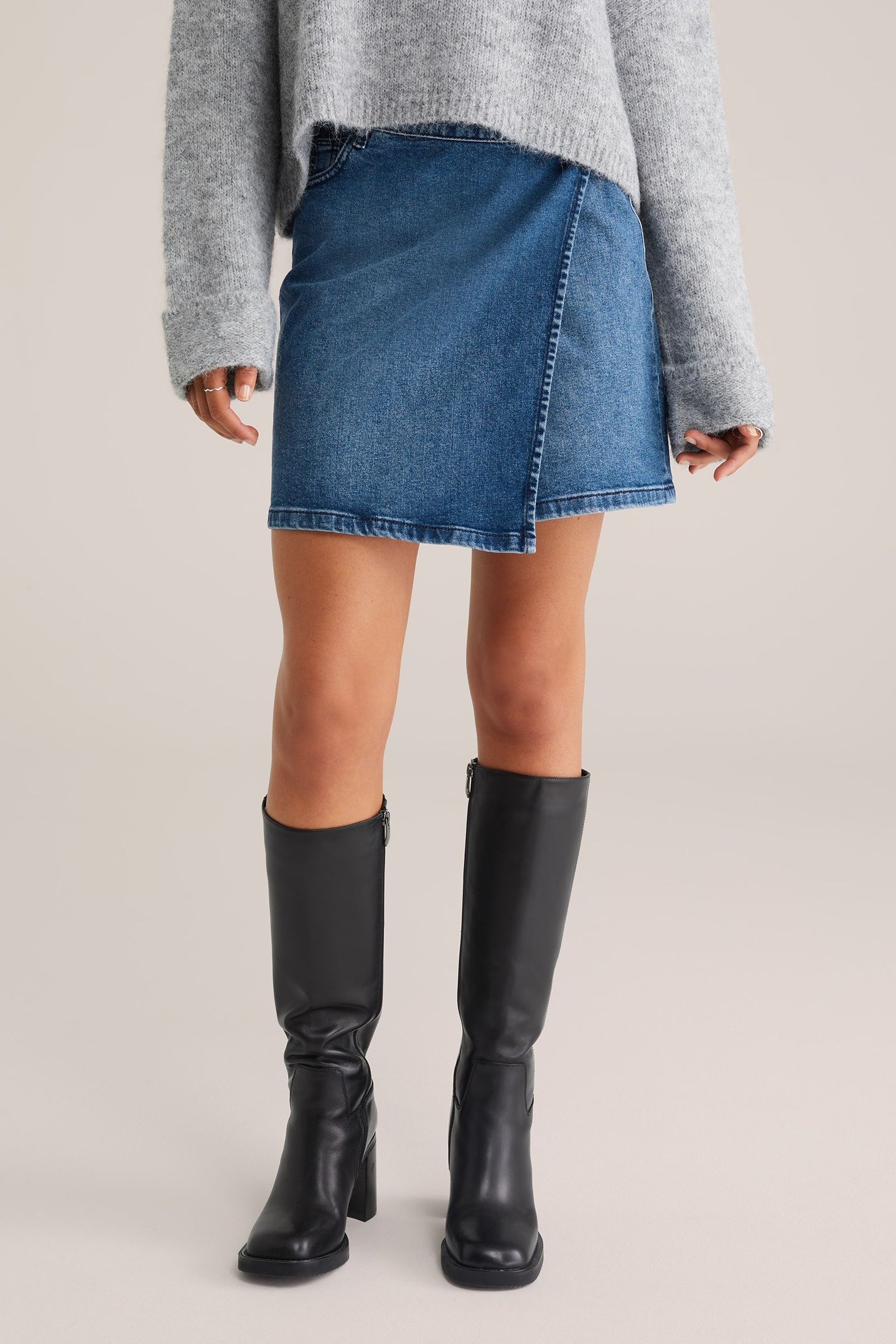SKIRT MINI LENGTH DARK BLUE 1
