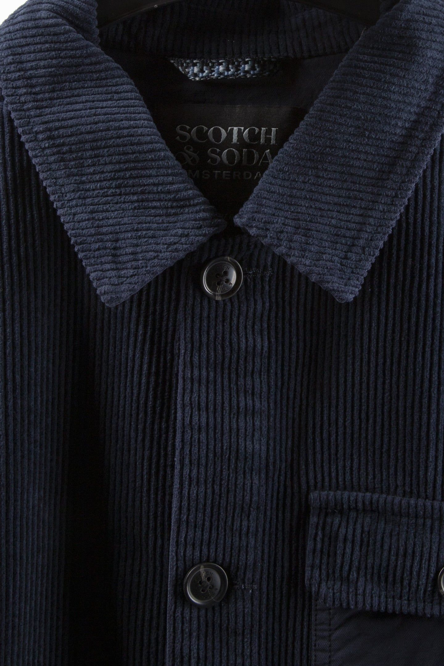 WASHED CORDUROY WORKER JACKET NAVY 4