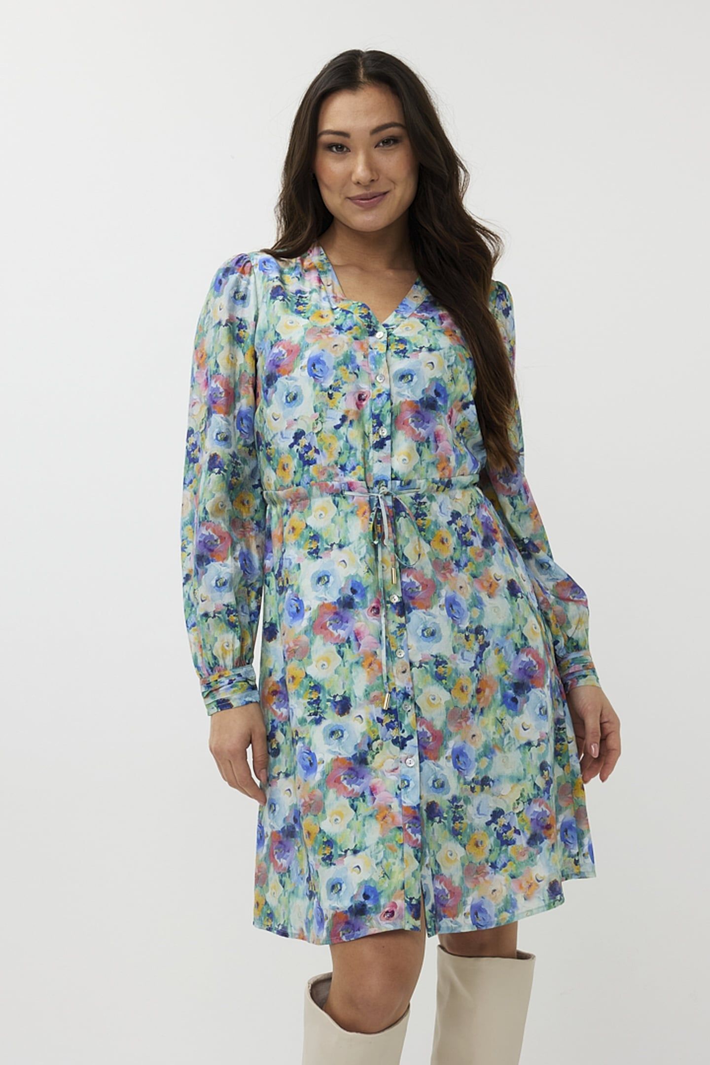 DRESS MIDI UTOPIA FLOWER PRINT 2
