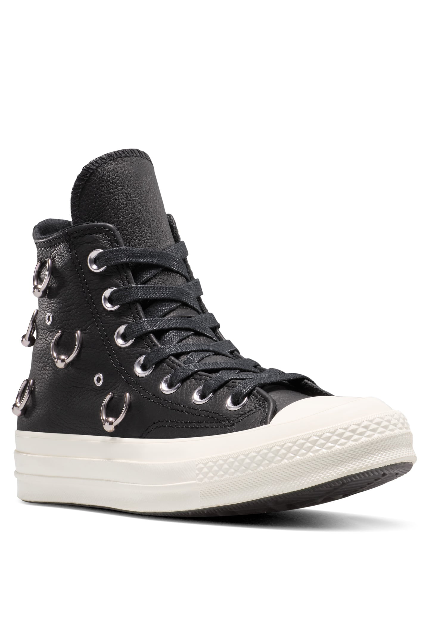 UNISEX CHUCK 70 HI BLACK/SILVER/EGRET 5