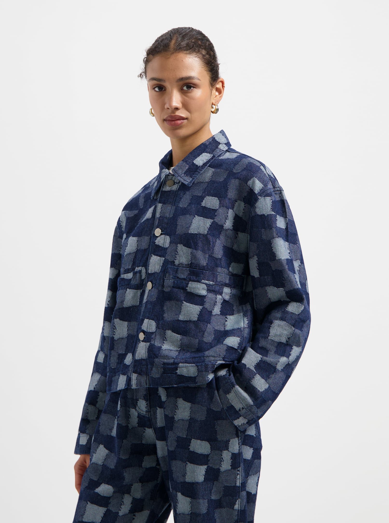 NOUS SOMMES LABELS – VINNIE PATCHWORK JACKET BLUE 3