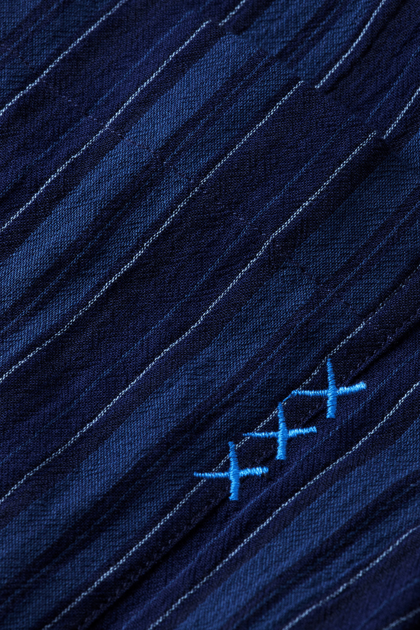 TEXTURED STRIPE SHIRT SKY CAPTAIN STRIPES 3
