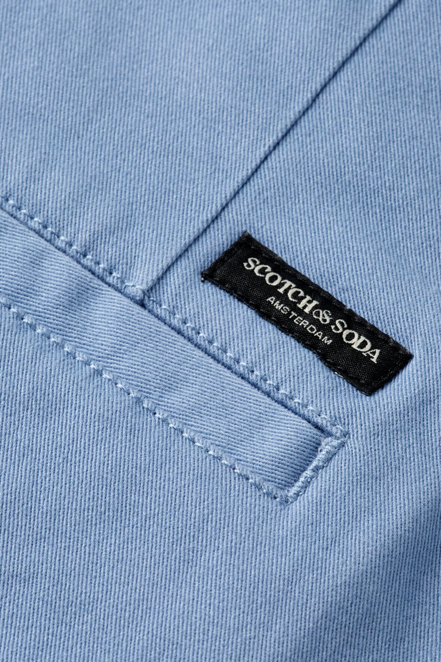 MOTT - WASHED COTTON BLEND CHINO FADED DENIM 3