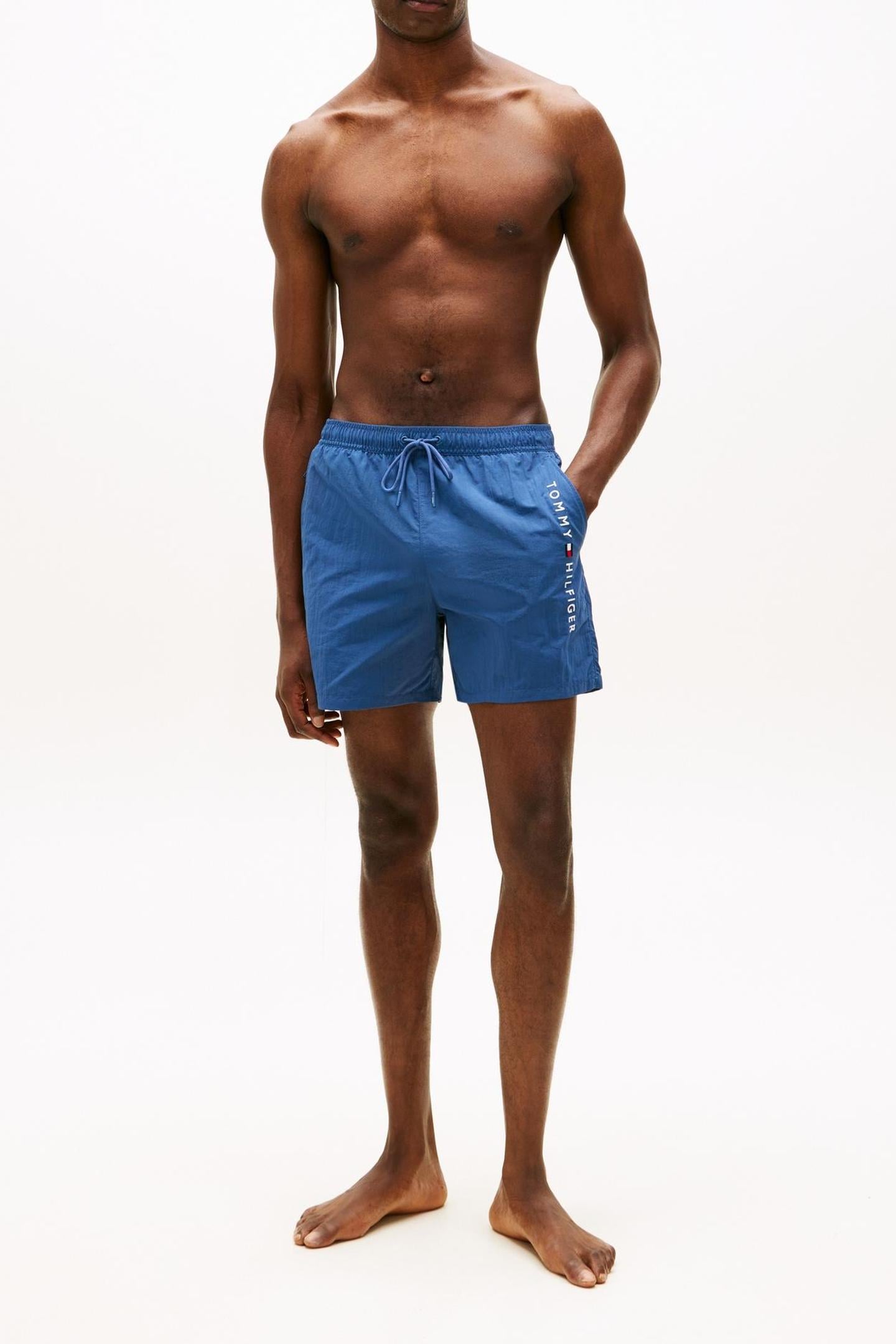 MEDIUM DRAWSTRING SWIM TRUNK AEGEAN SEA 1