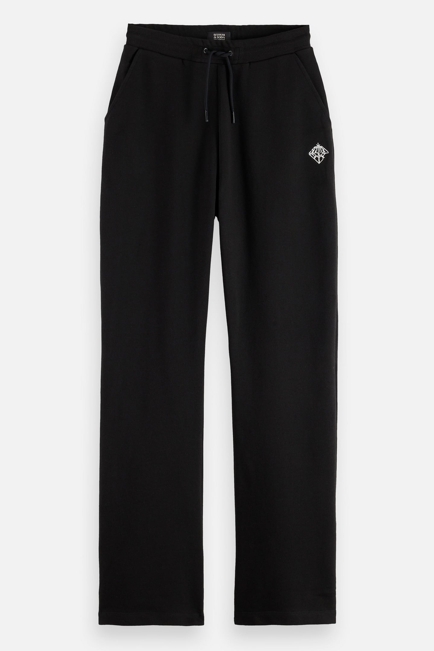ARTWORK WIDE LEG SWEATPANTS BLACK 4
