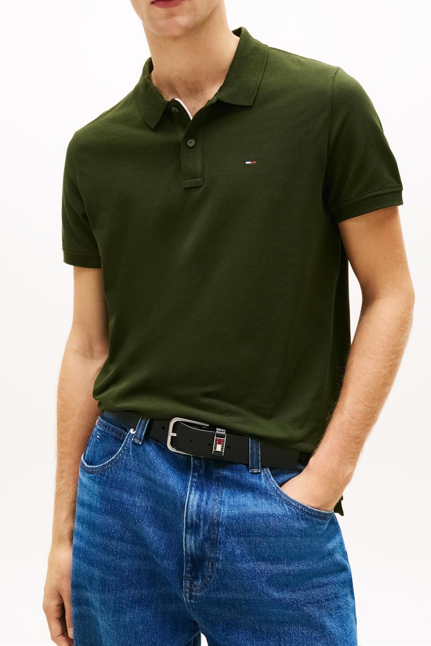 TJM SLIM PLACKET POLO KINGSTON GREEN 1
