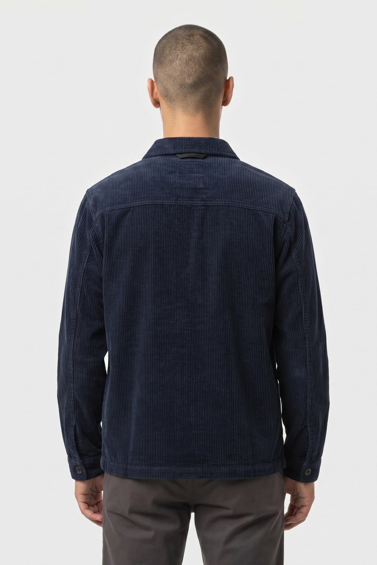 WASHED CORDUROY WORKER JACKET NAVY 2