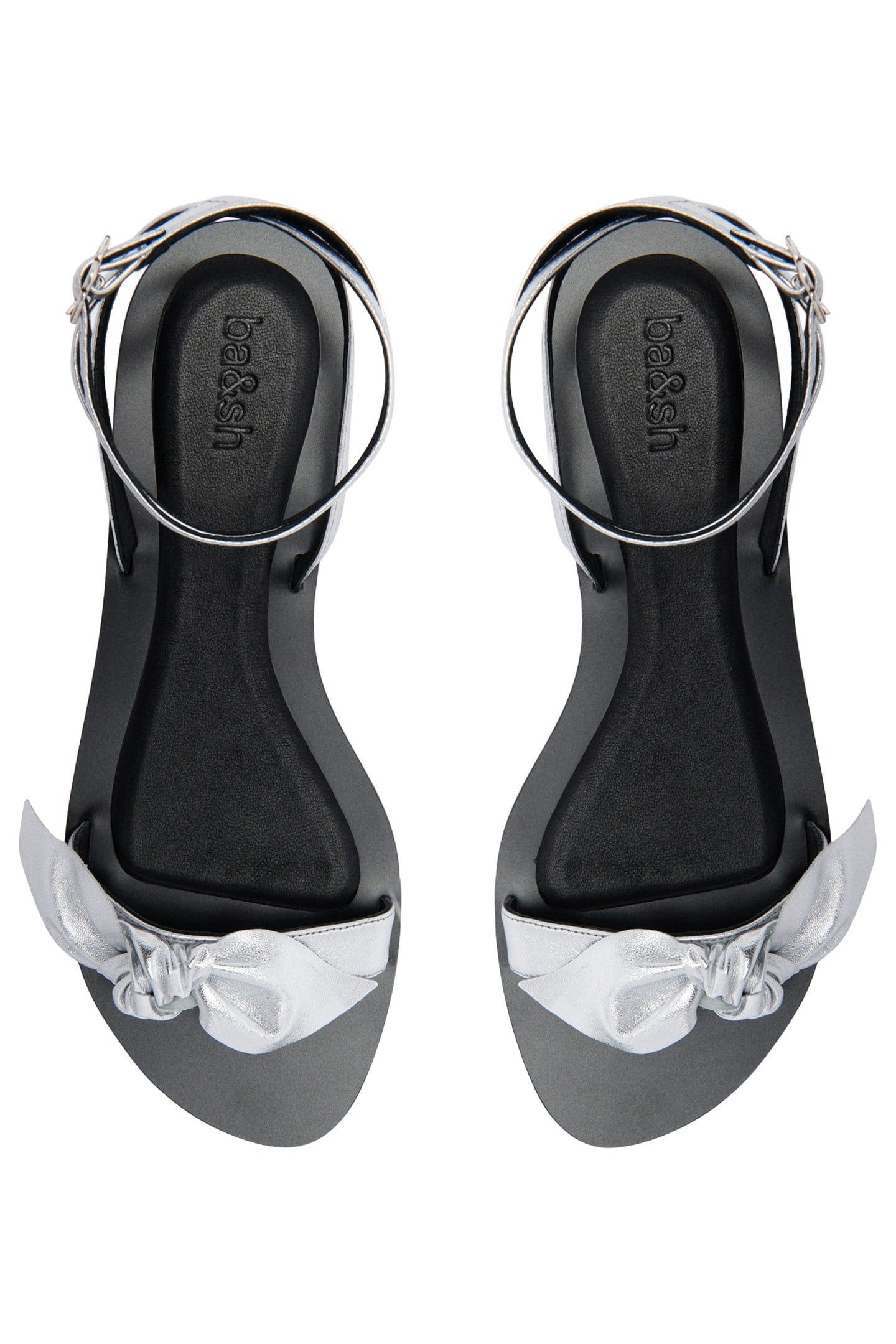 SANDALES PLATES CARMINE SILVER 3
