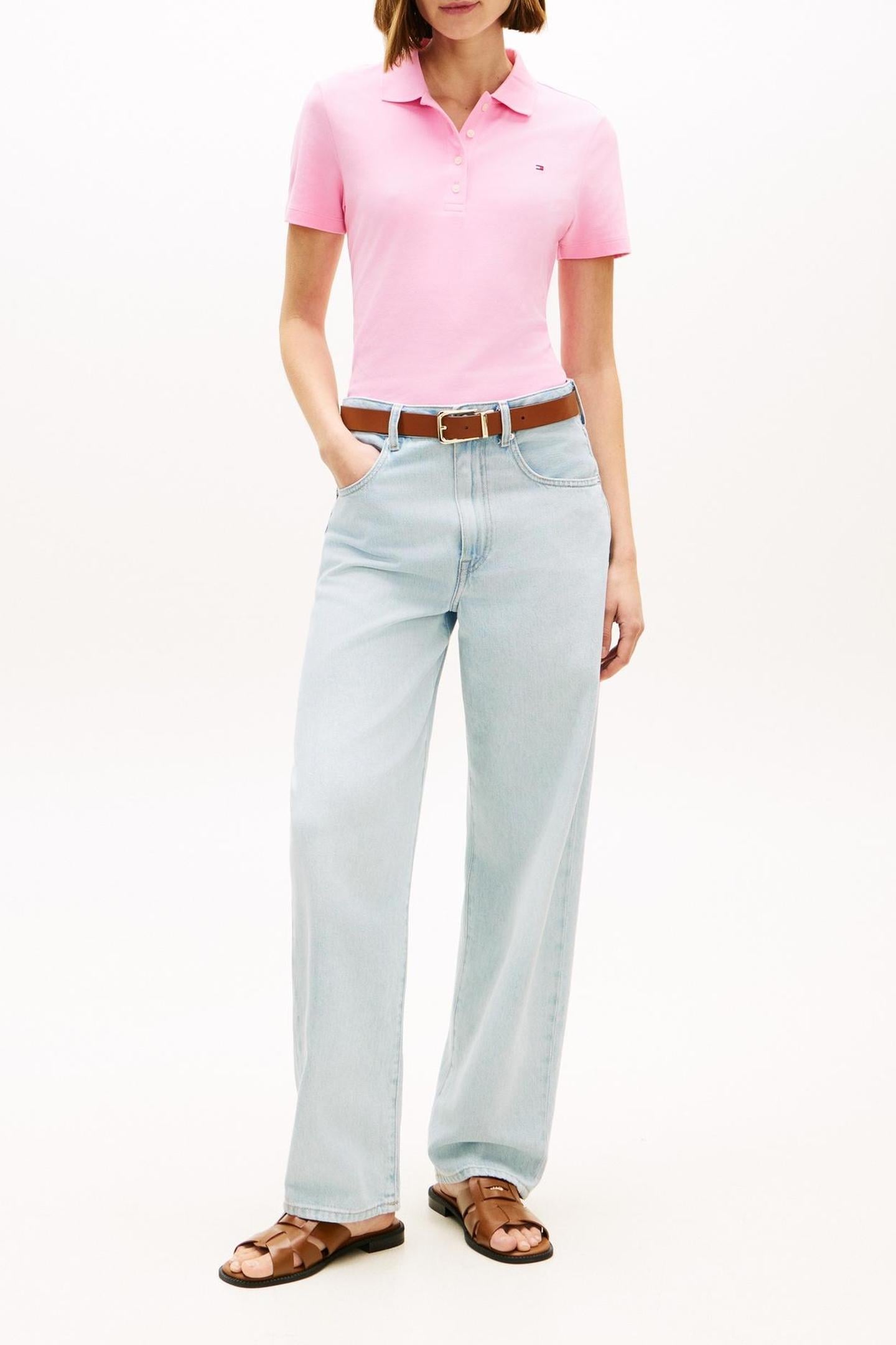 1985 SLIM PIQUE POLO ROSE PETAL 2