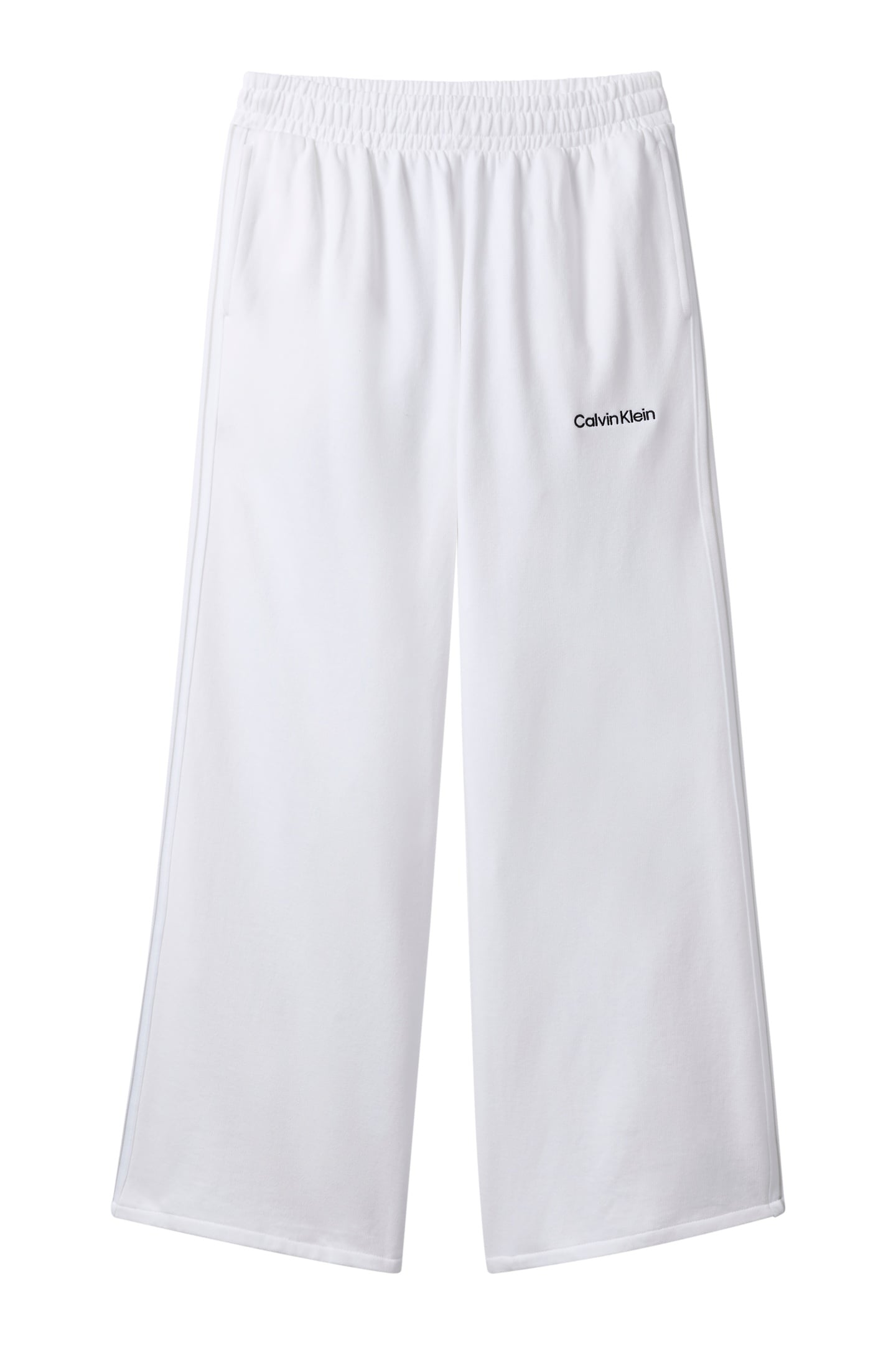 FRENCH TERRY WIDE LEG SWEATPANTS CLASSIC WHITE 5