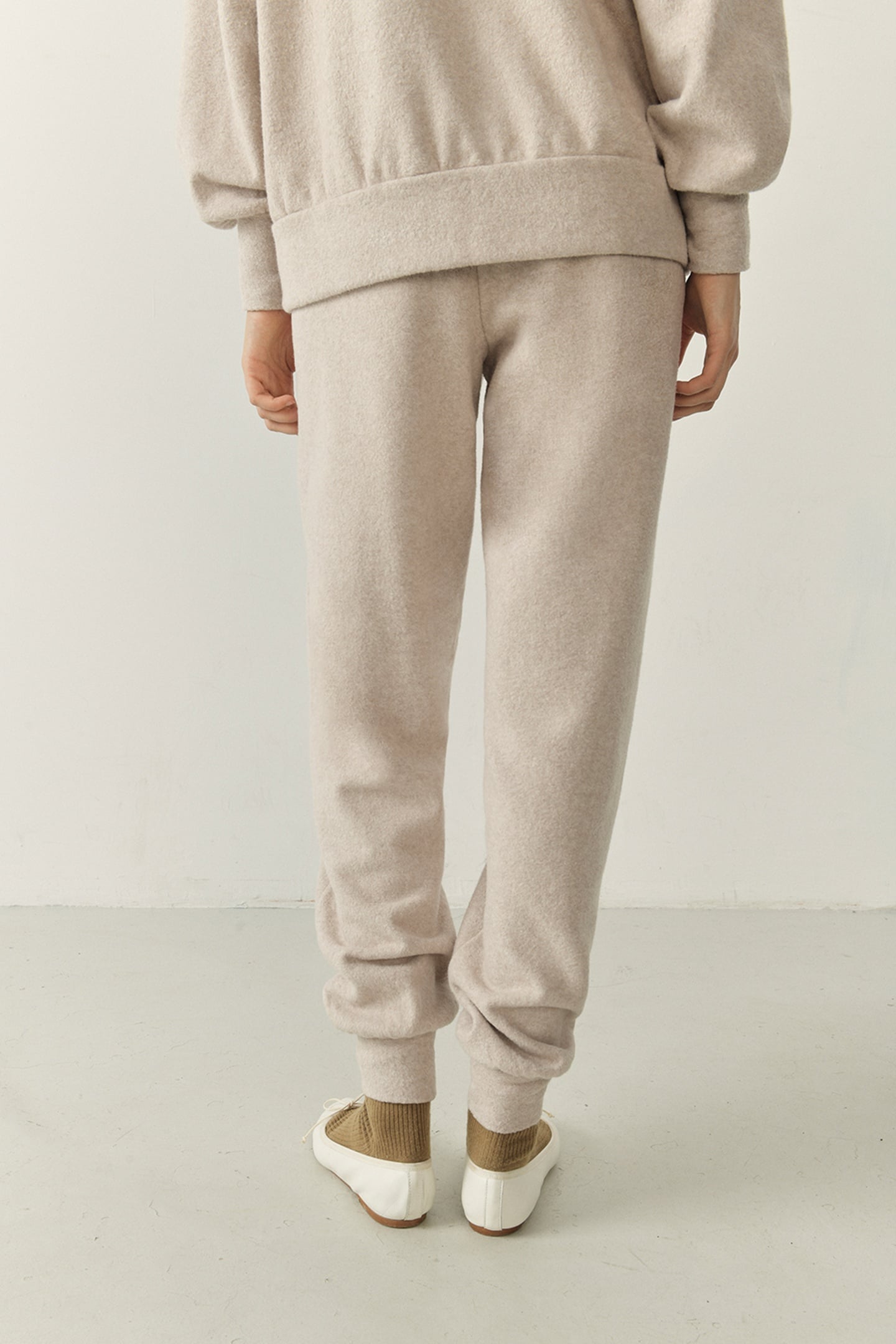 UDOW SWEAT PANTS BEIGE CHINE 7