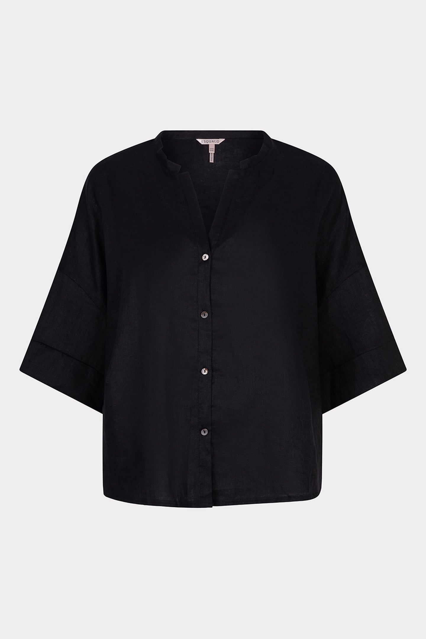 BLOUSE OVERSIZED LINEN BLACK 5