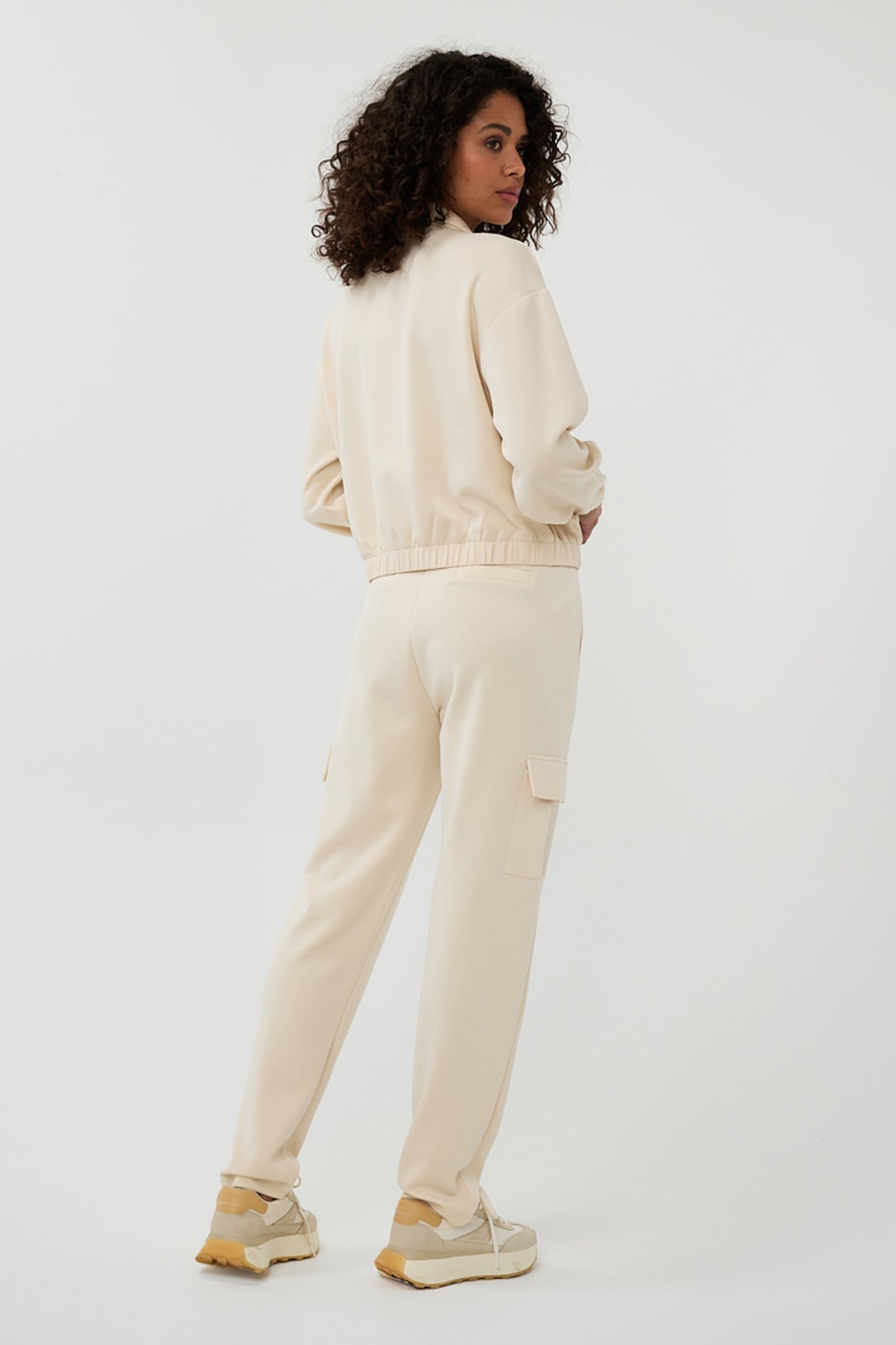 TROUSERS CARGO MODAL IVORY 4