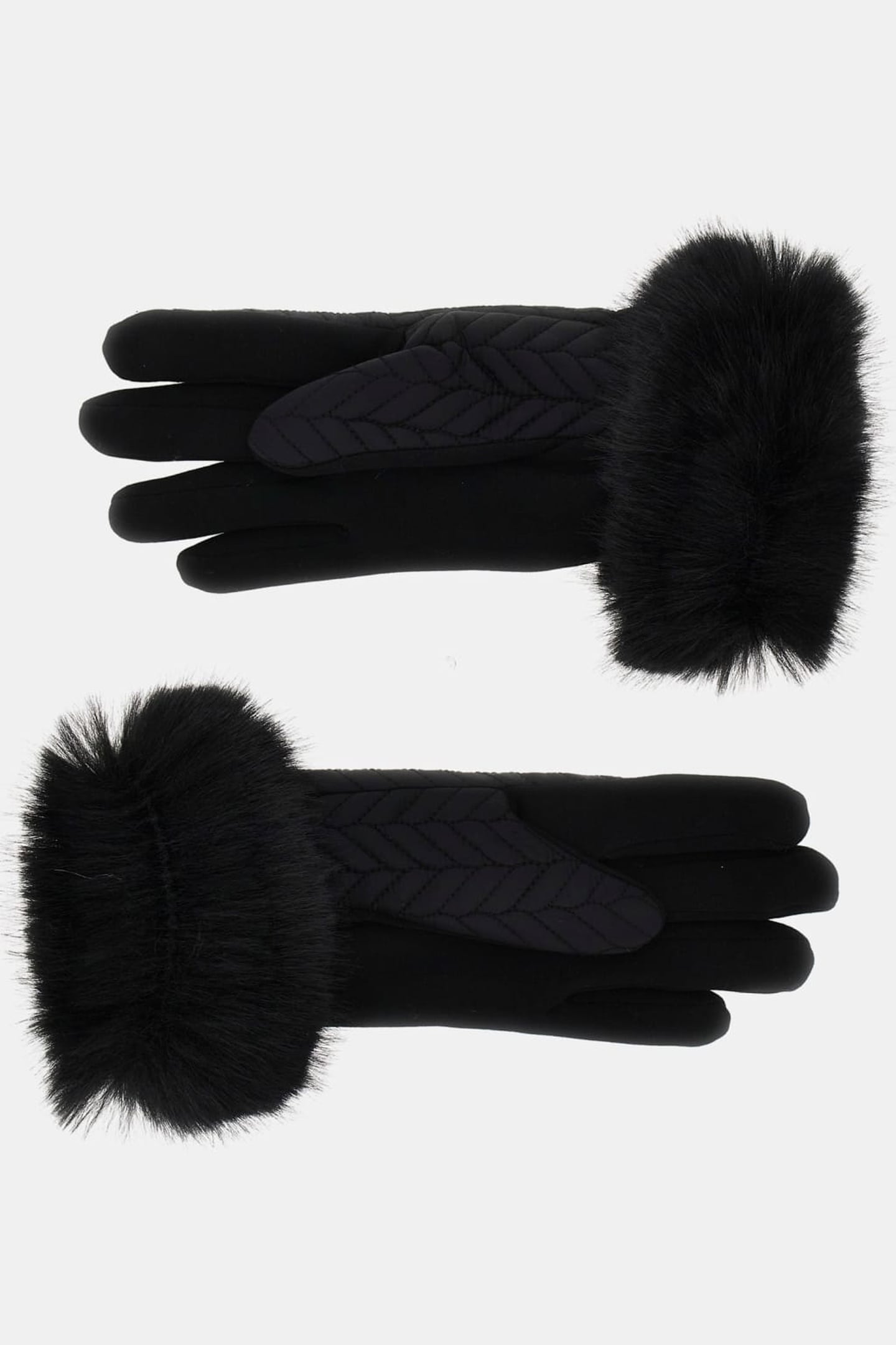 IRIEL STITCHED GLOVE JET BLACK A996 3