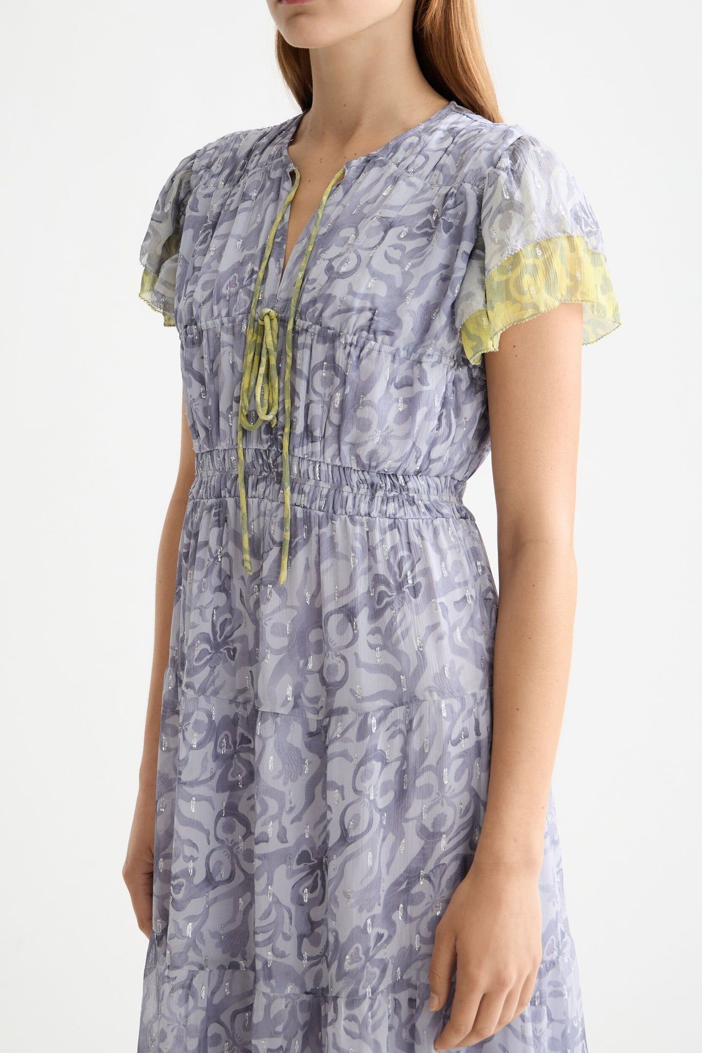 GATHERED MAXI DRESS DANCER LAVENDER 5